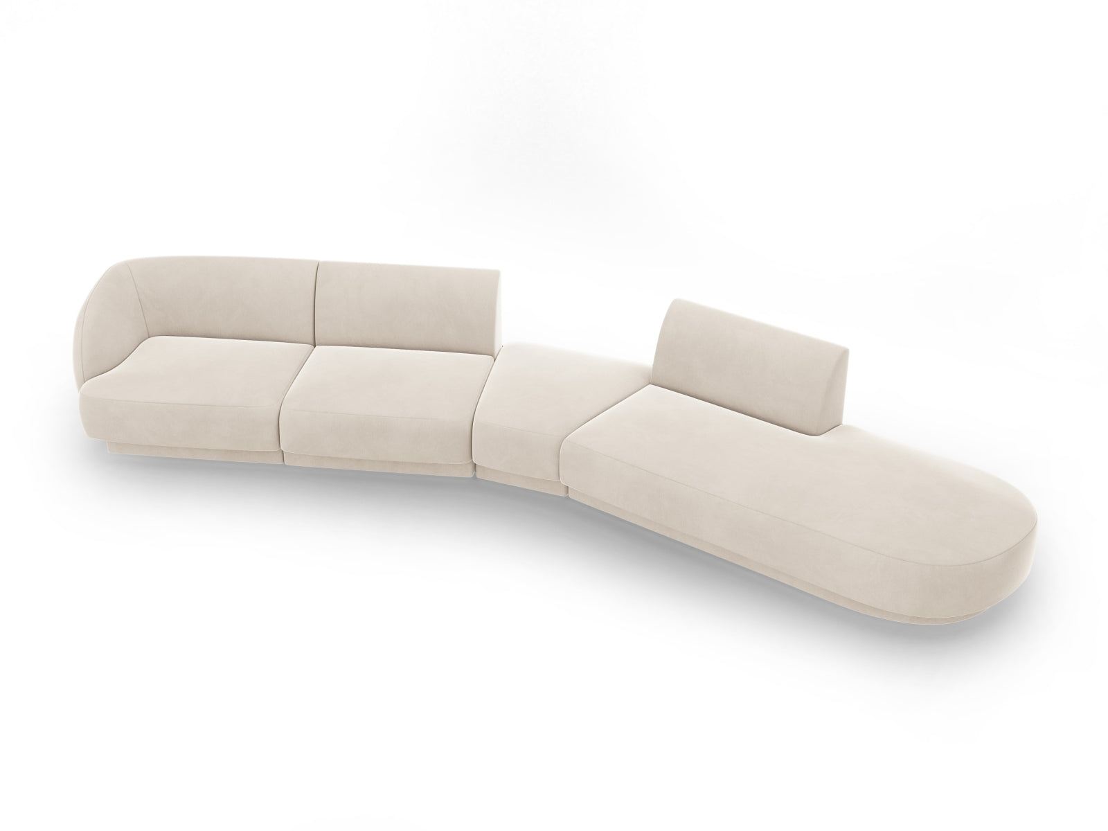Entdecken Sie das stilvolle Miley Velour Sofa von Micadoni – ein 5-Sitzer mit elegantem Design, modularer Flexibilität und hohem Komfort für Ihr Zuhause.