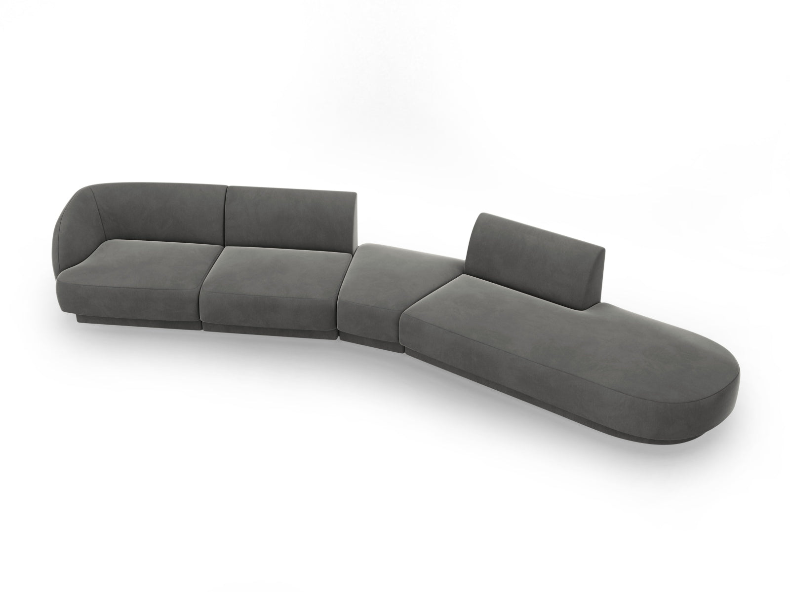 Entdecken Sie das stilvolle Miley Velour Sofa von Micadoni – ein 5-Sitzer mit elegantem Design, modularer Flexibilität und hohem Komfort für Ihr Zuhause.