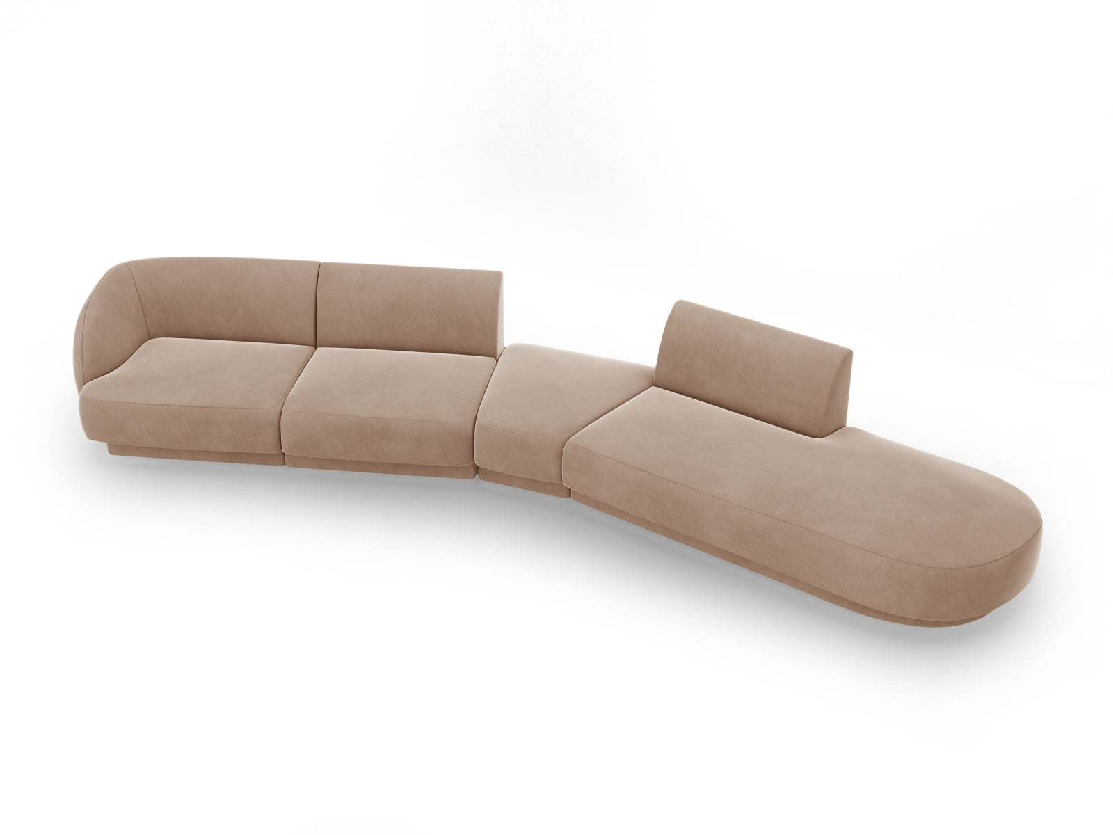 Entdecken Sie das Miley Velour 5-Sitzer Sofa von Micadoni – stilvoll, modular und perfekt für Ihr modernes Zuhause. Komfort trifft elegantes Design!