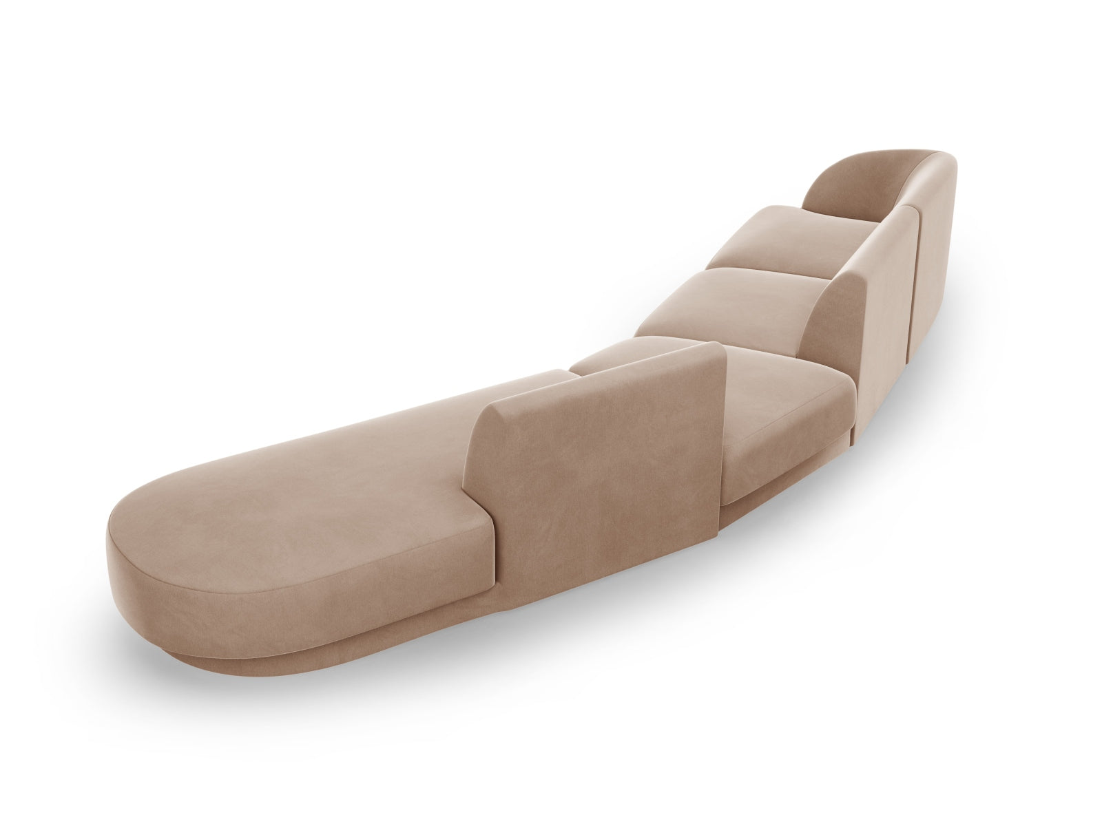 Entdecken Sie das Miley Velour 5-Sitzer Sofa von Micadoni – ein stilvolles, modulares Sofa, das höchsten Komfort und elegantes Design vereint.