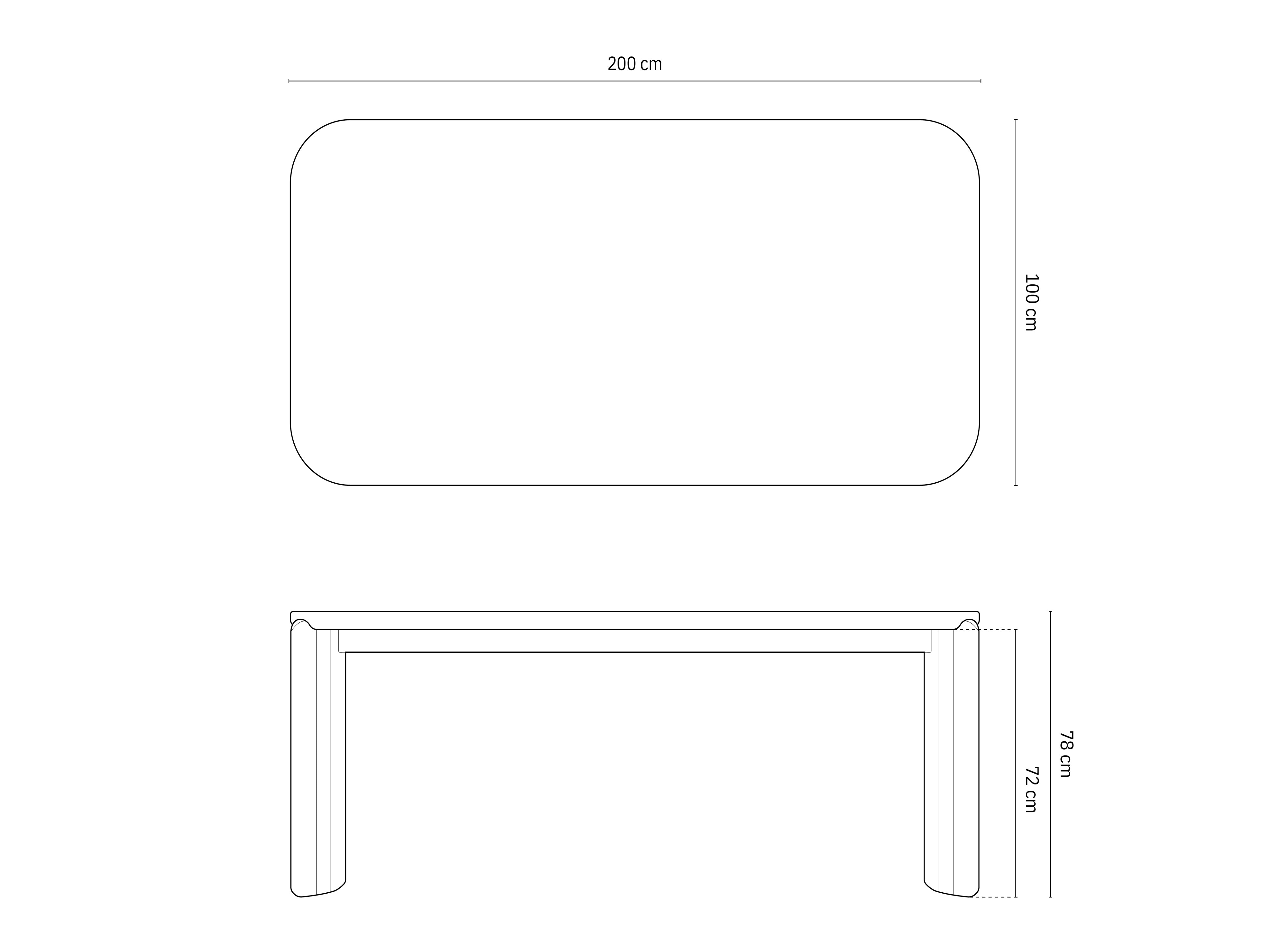 Esstisch Gabana 8 Plätze, 200x100 in präsentiert im Onlineshop von KAQTU Design AG. Esstisch ist von Micadoni