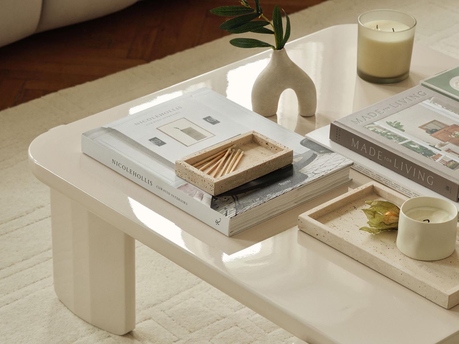 Kaffeetisch Jonc 80x80 in präsentiert im Onlineshop von KAQTU Design AG. Couchtisch ist von Micadoni