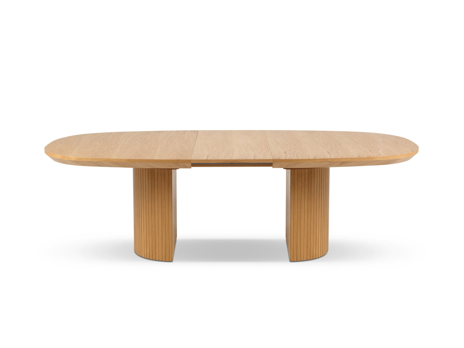 Moderner Nido Esstisch von Micadoni, ausziehbar für bis zu 12 Personen, in elegantem Eichenfurnier, ideal für gesellige Anlässe.