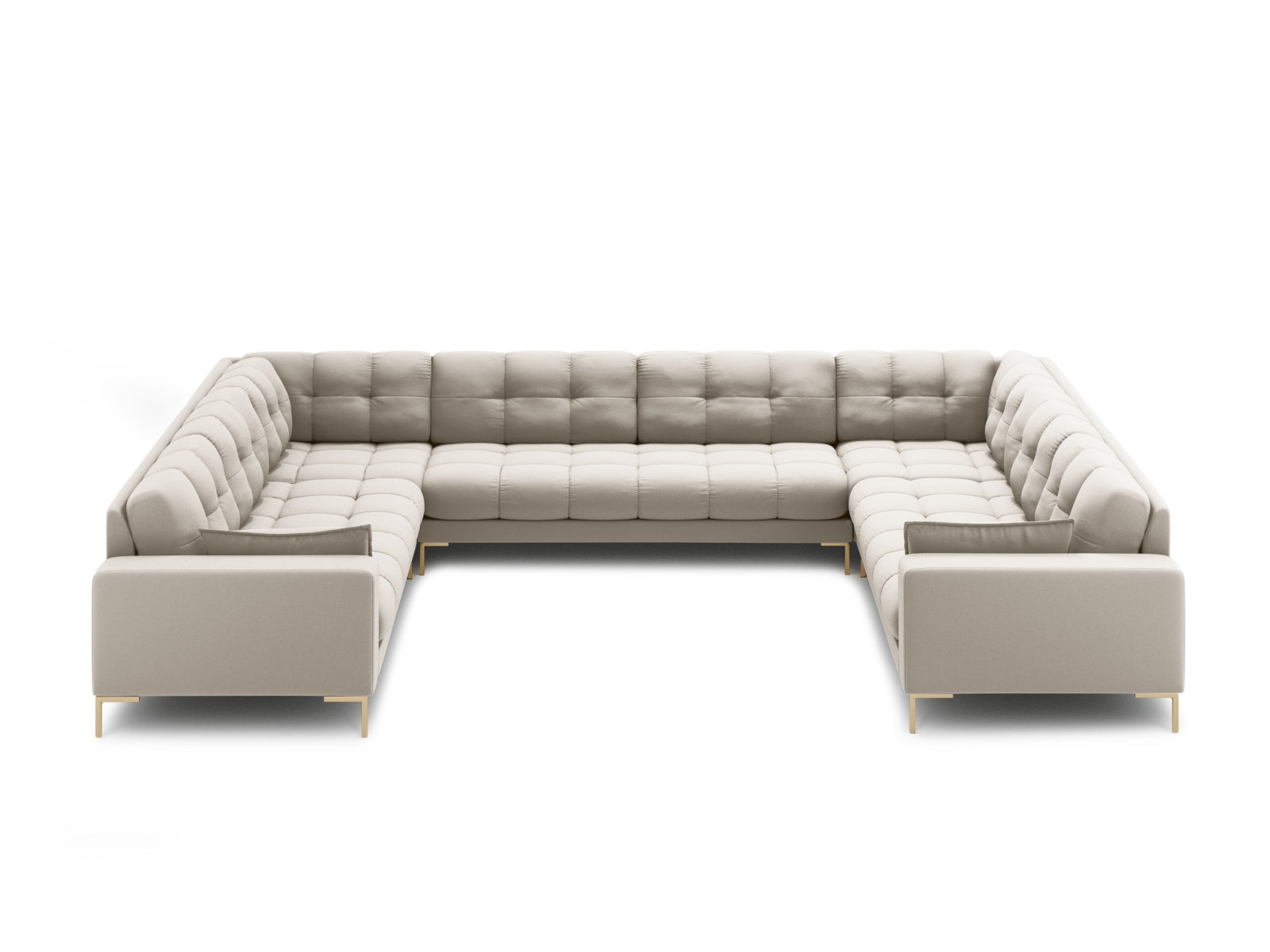 Entdecken Sie das Mamaia Panoramic Sofa 9 Sitzer von Micadoni – stilvoll, komfortabel und ideal für gesellige Abende. Perfekt für jedes Zuhause!