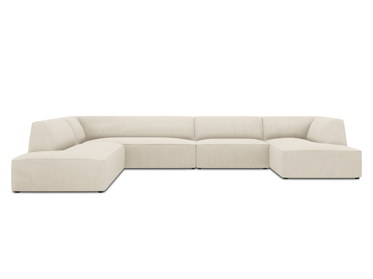 Ruby Panoramic Ecksofa links 7 Sitzer in Light Beige-Scala präsentiert im Onlineshop von KAQTU Design AG. Ecksofa links ist von Micadoni