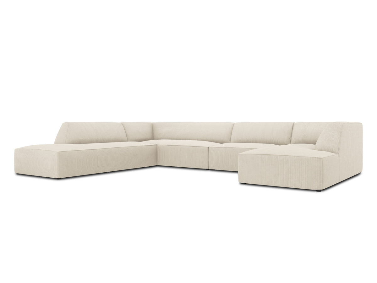Ruby Panoramic Ecksofa links 7 Sitzer in Light Beige-Scala präsentiert im Onlineshop von KAQTU Design AG. Ecksofa links ist von Micadoni