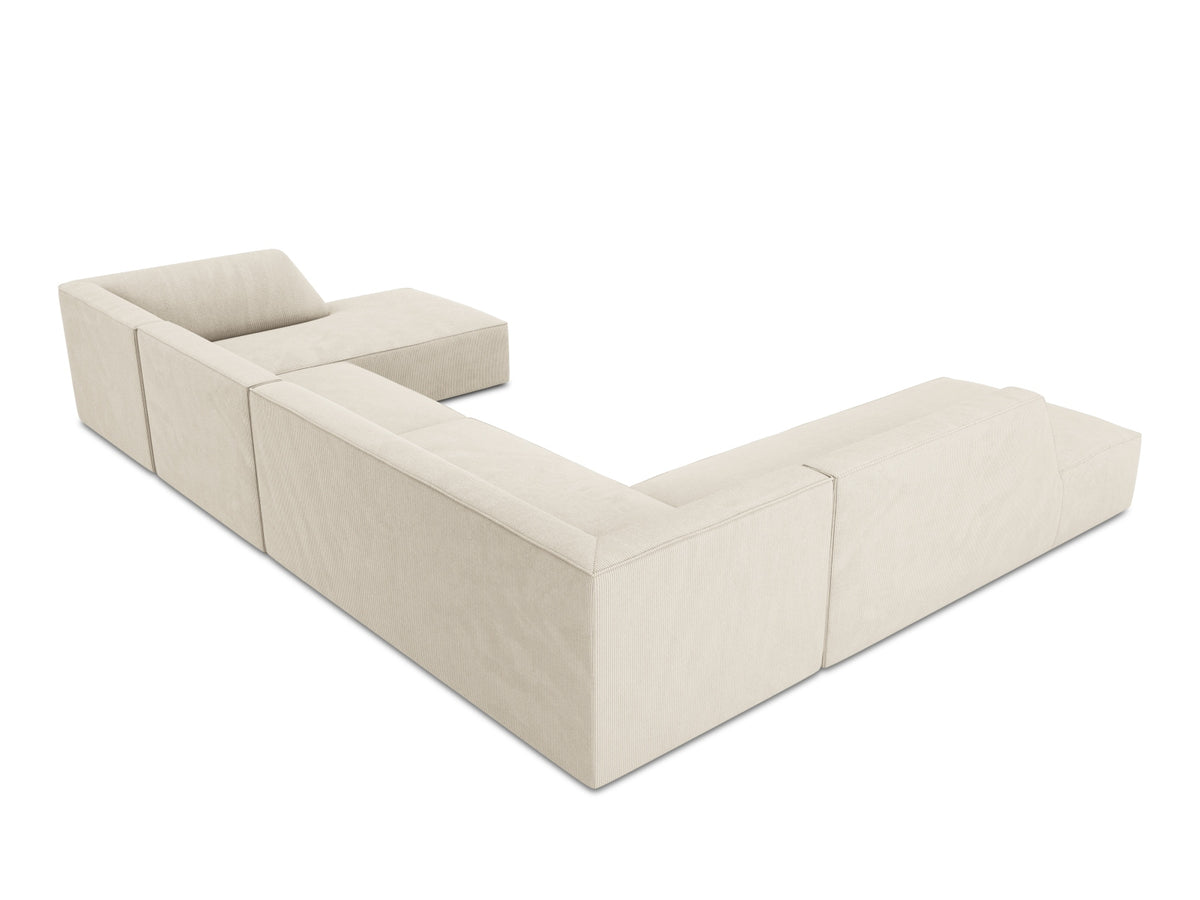 Ruby Panoramic Ecksofa links 7 Sitzer in Light Beige-Scala präsentiert im Onlineshop von KAQTU Design AG. Ecksofa links ist von Micadoni