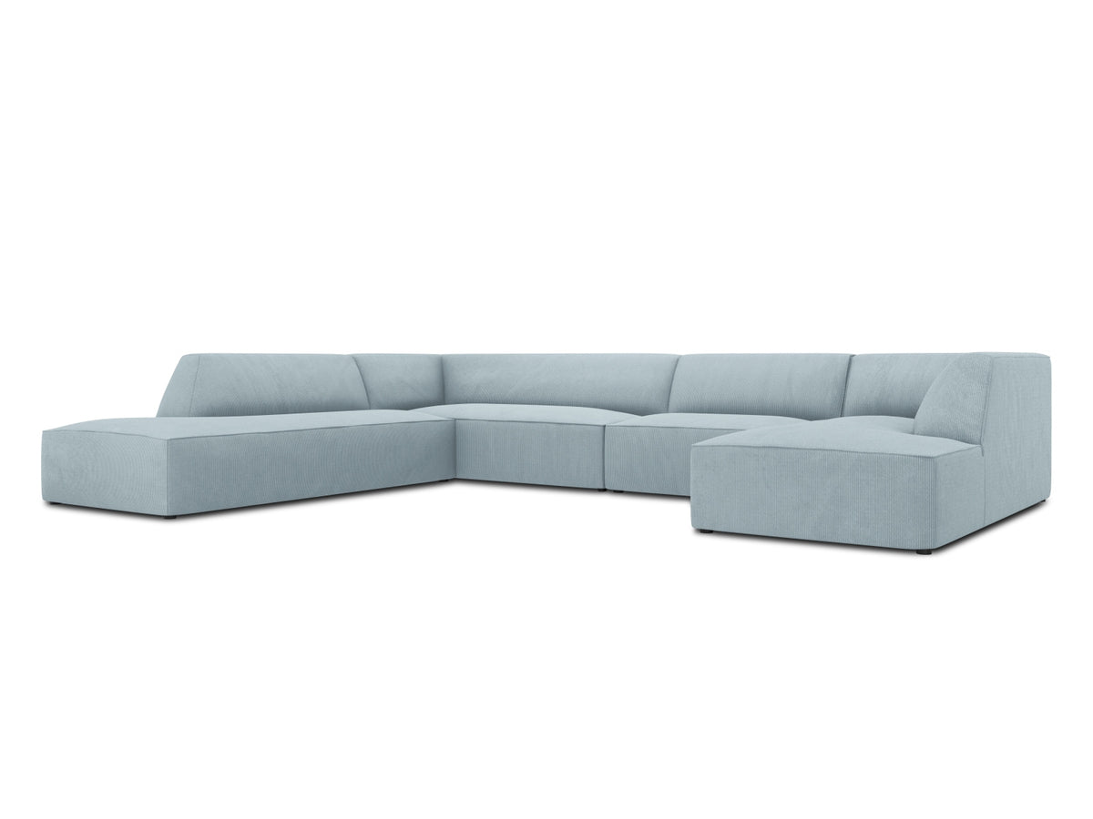 Ruby Panoramic Ecksofa links 7 Sitzer in Light Blue-Scala präsentiert im Onlineshop von KAQTU Design AG. Ecksofa links ist von Micadoni