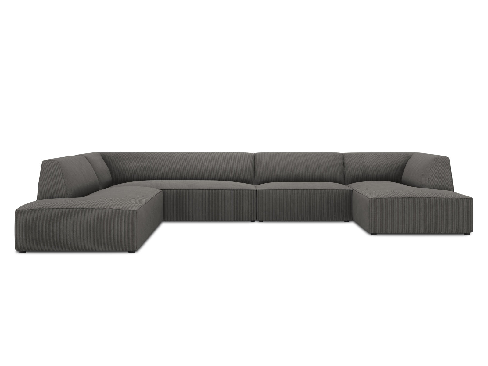 Ruby Panoramic Ecksofa links 7 Sitzer in Dark Grey-Scala präsentiert im Onlineshop von KAQTU Design AG. Ecksofa links ist von Micadoni