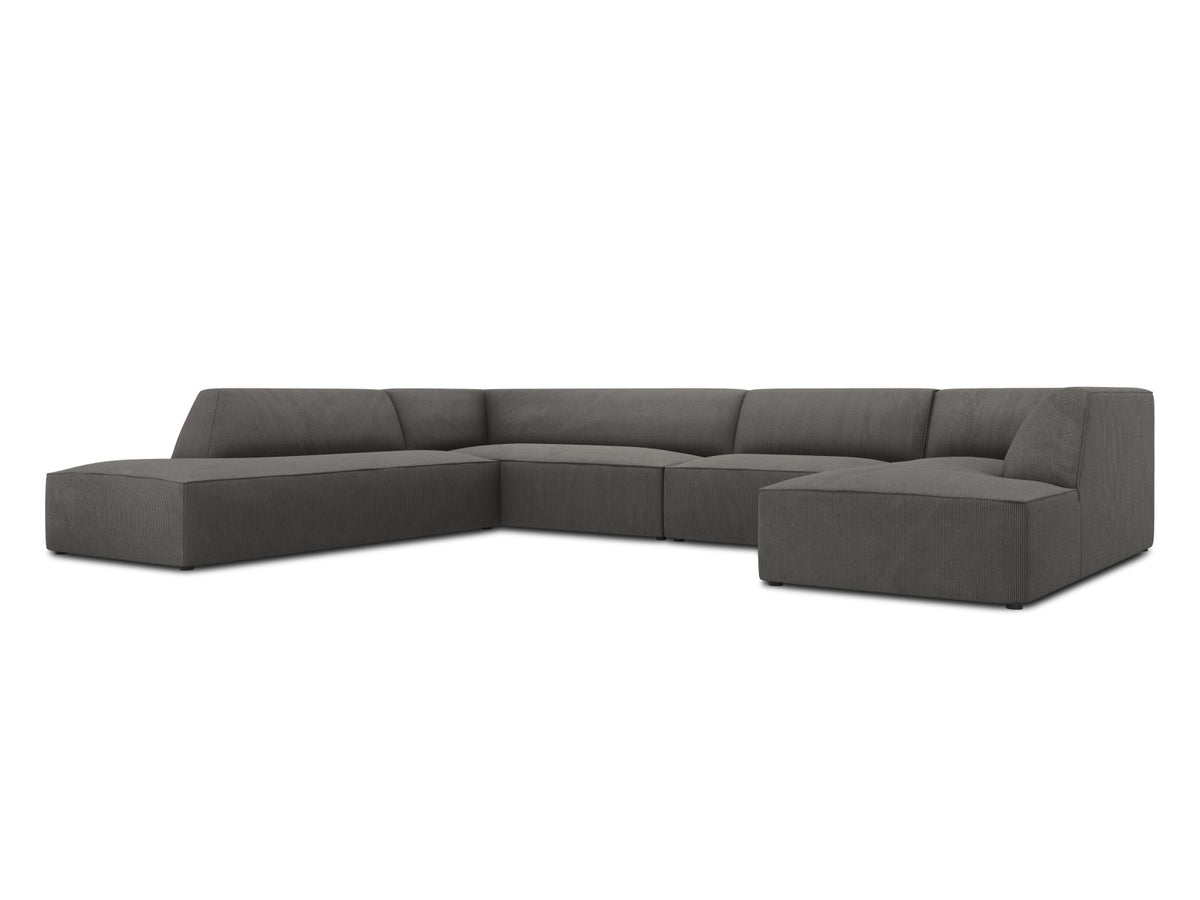 Ruby Panoramic Ecksofa links 7 Sitzer in Dark Grey-Scala präsentiert im Onlineshop von KAQTU Design AG. Ecksofa links ist von Micadoni