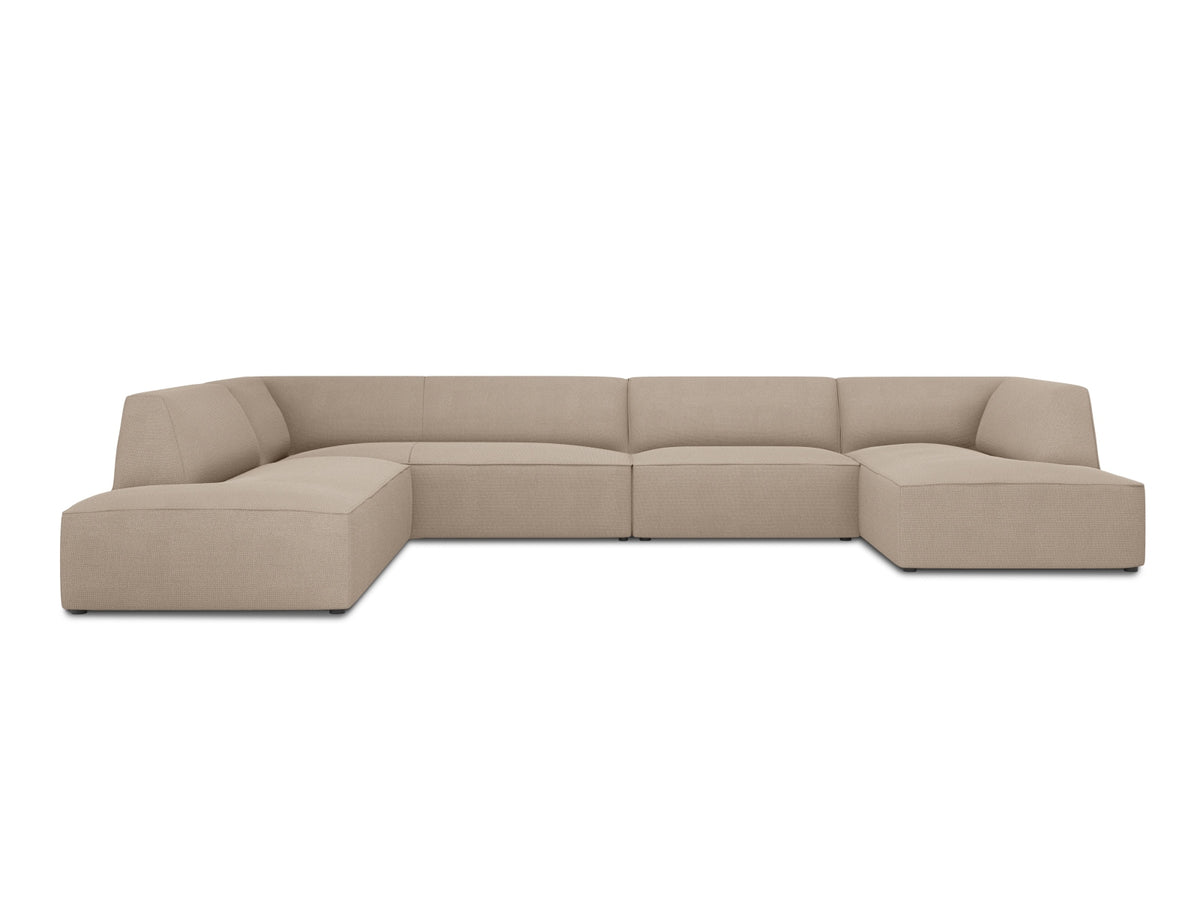 Ruby Panoramic Ecksofa links 7 Sitzer in Dark Beige-Ottawa präsentiert im Onlineshop von KAQTU Design AG. Ecksofa links ist von Micadoni