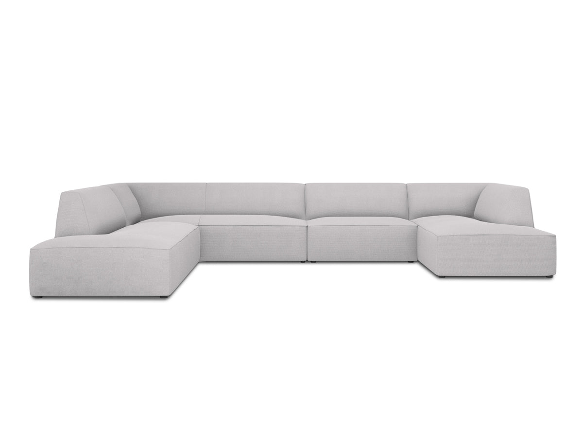 Ruby Panoramic Ecksofa links 7 Sitzer in Light Grey-Ottawa präsentiert im Onlineshop von KAQTU Design AG. Ecksofa links ist von Micadoni