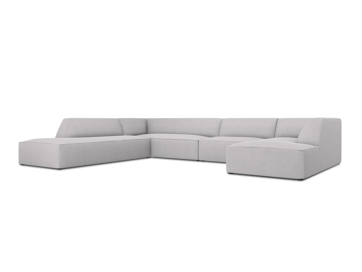 Ruby Panoramic Ecksofa links 7 Sitzer in Light Grey-Ottawa präsentiert im Onlineshop von KAQTU Design AG. Ecksofa links ist von Micadoni