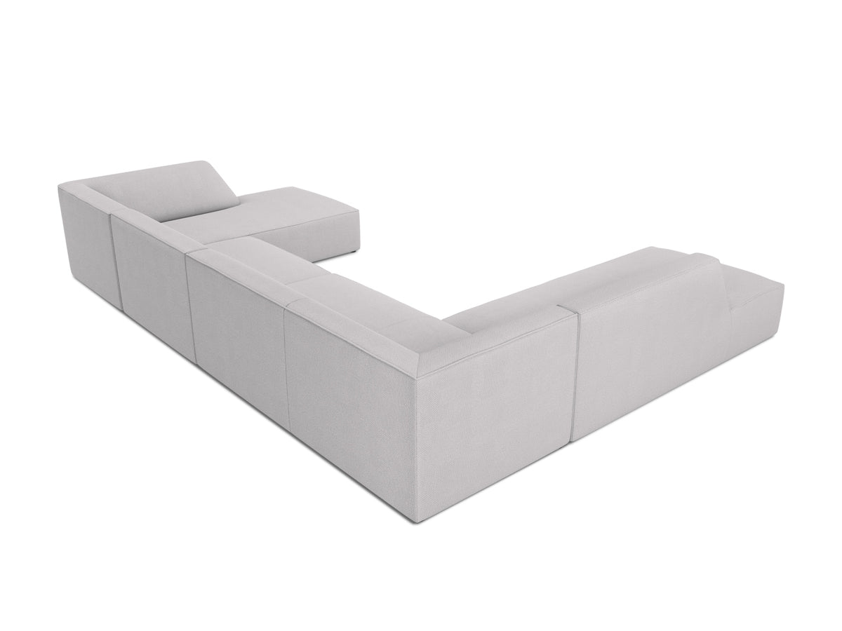 Ruby Panoramic Ecksofa links 7 Sitzer in Light Grey-Ottawa präsentiert im Onlineshop von KAQTU Design AG. Ecksofa links ist von Micadoni