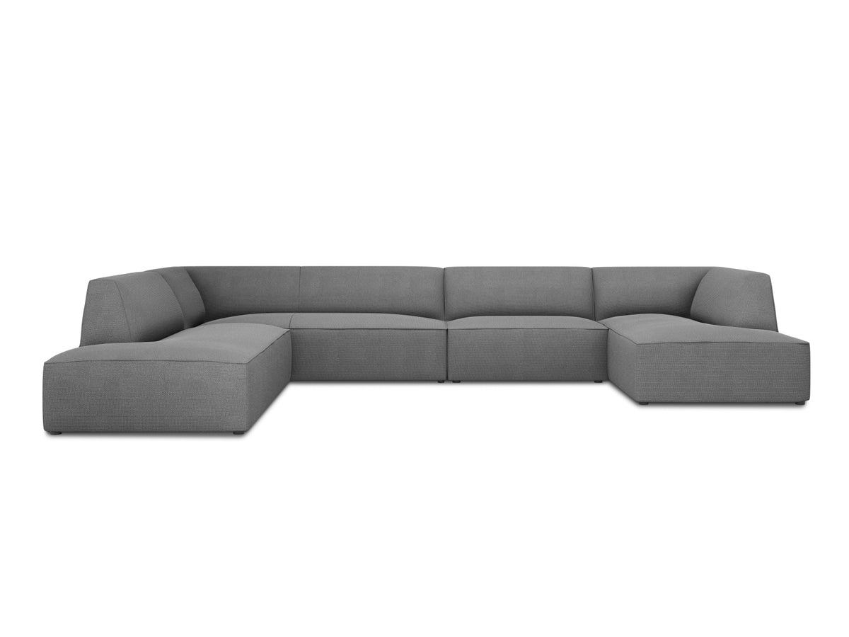 Ruby Panoramic Ecksofa links 7 Sitzer in Grey-Ottawa präsentiert im Onlineshop von KAQTU Design AG. Ecksofa links ist von Micadoni