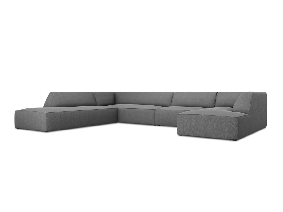 Ruby Panoramic Ecksofa links 7 Sitzer in Grey-Ottawa präsentiert im Onlineshop von KAQTU Design AG. Ecksofa links ist von Micadoni