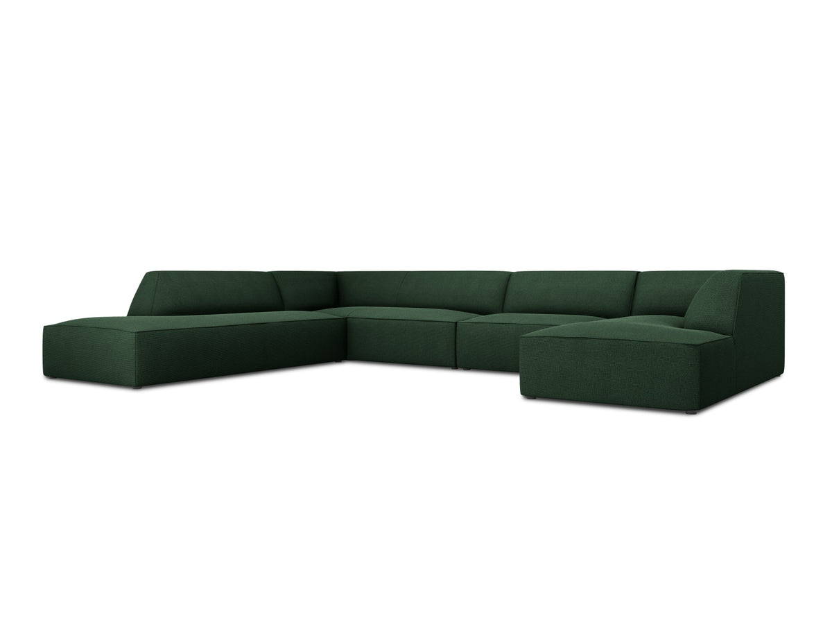 Ruby Panoramic Ecksofa links 7 Sitzer in Green-Ottawa präsentiert im Onlineshop von KAQTU Design AG. Ecksofa links ist von Micadoni
