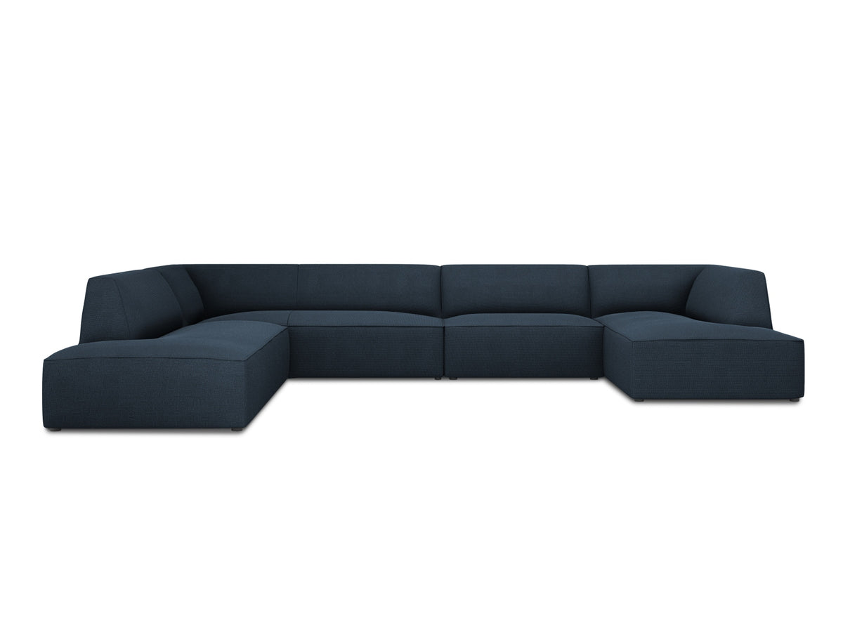 Ruby Panoramic Ecksofa links 7 Sitzer in Navy Blue-Ottawa präsentiert im Onlineshop von KAQTU Design AG. Ecksofa links ist von Micadoni