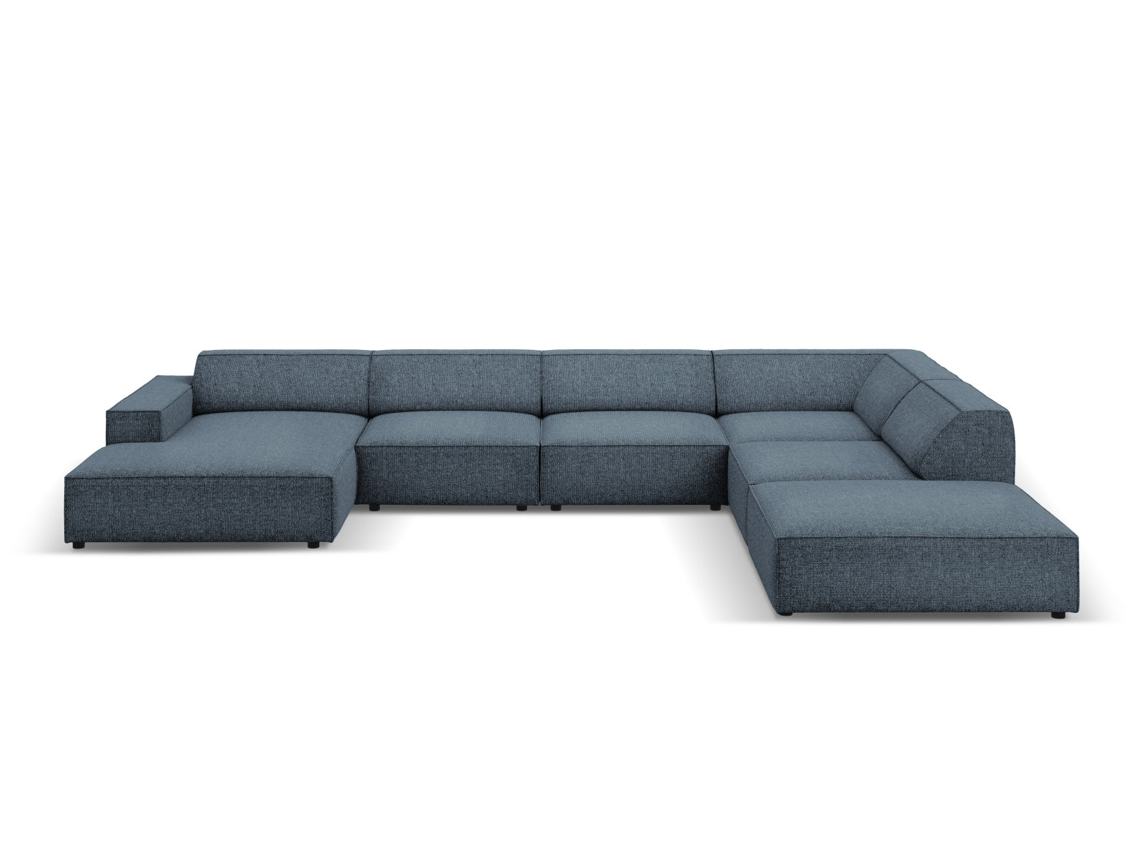 Erleben Sie das Jodie Modulares Panoramic Ecksofa links 7 Sitzer von Micadoni – ein elegantes, flexibles Sofa für stilvolle Wohnräume und höchsten Komfort.