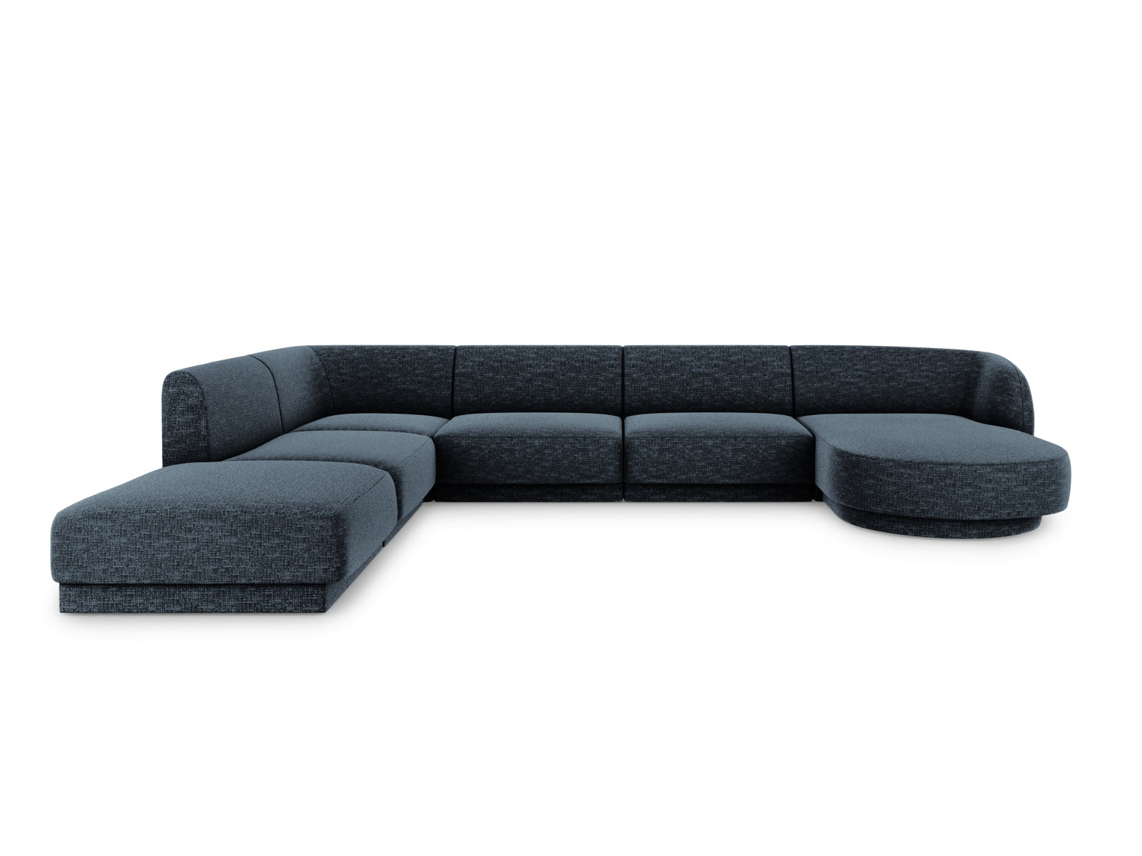 Miley Panoramic Ecksofa links 6 Sitzer in Royal Blue-Haga präsentiert im Onlineshop von KAQTU Design AG. Ecksofa links ist von Micadoni