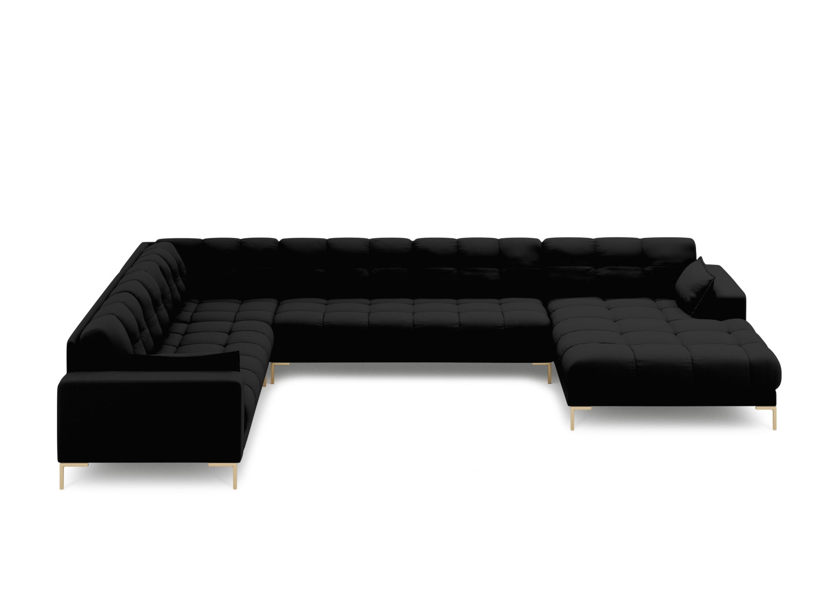 Entdecken Sie das stilvolle Mamaia Panoramic Ecksofa links von Micadoni – ein 7-Sitzer für höchsten Komfort und elegantes Wohndesign.