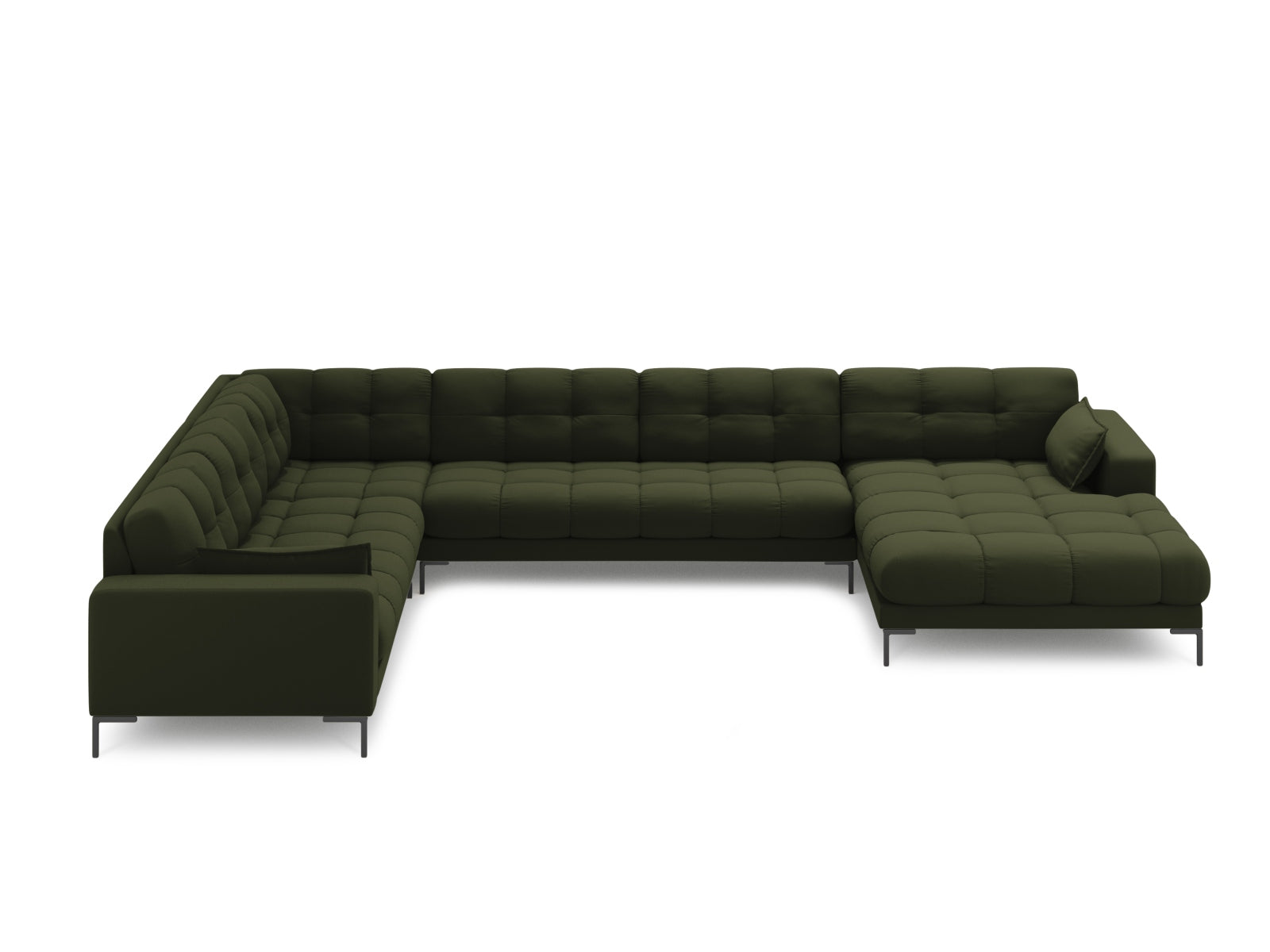 Entdecken Sie das stilvolle Mamaia Panoramic Ecksofa links von Micadoni – ein 7-Sitzer für höchsten Komfort und elegantes Design in Ihrem Wohnzimmer.