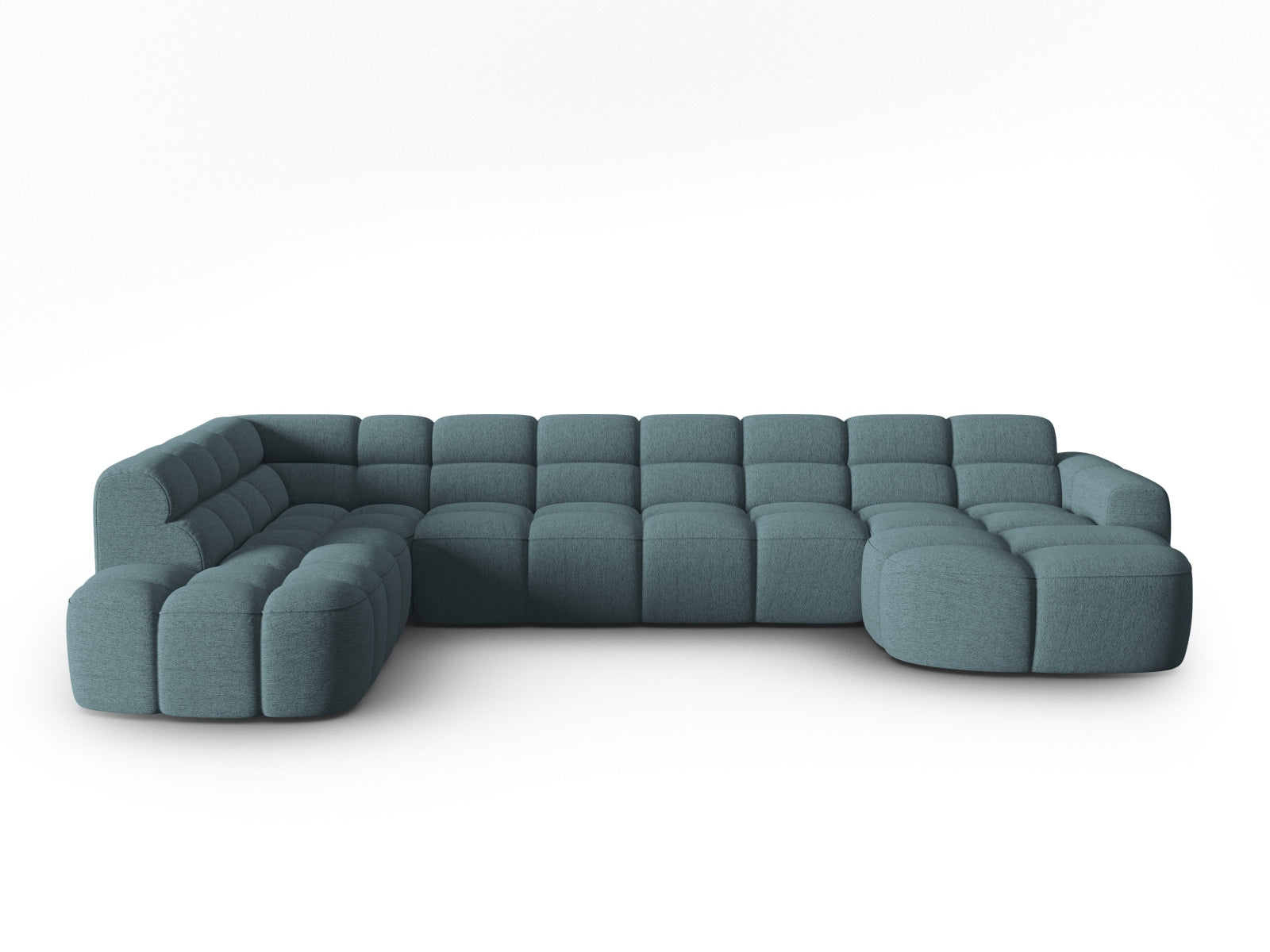 Lisa Panoramic Ecksofa links 7 Sitzer in Light Blue präsentiert im Onlineshop von KAQTU Design AG. Ecksofa links ist von Micadoni