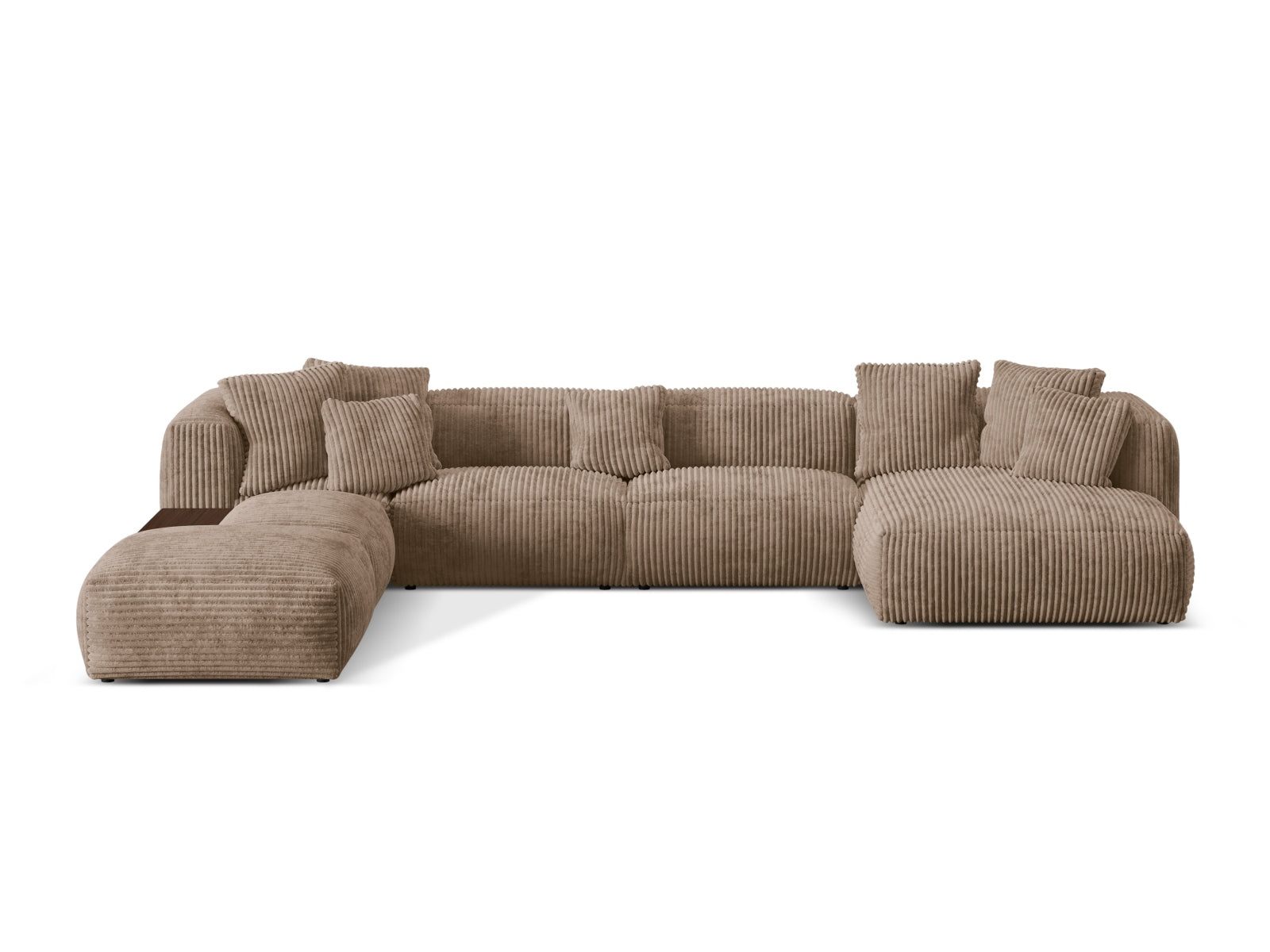 Martina Modulares Panoramic Ecksofa links 5 Sitzer in Acorn-Tilia präsentiert im Onlineshop von KAQTU Design AG. Ecksofa links ist von Micadoni