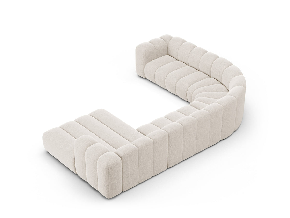 Lupine Modular Panoramic Ecksofa links 6 Sitzer in Light Beige-Eden präsentiert im Onlineshop von KAQTU Design AG. Ecksofa links ist von Micadoni