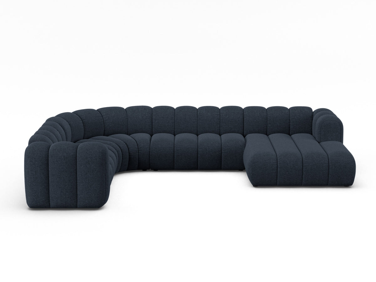 Lupine Modular Panoramic Ecksofa links 6 Sitzer in Navy Blue-Eden präsentiert im Onlineshop von KAQTU Design AG. Ecksofa links ist von Micadoni