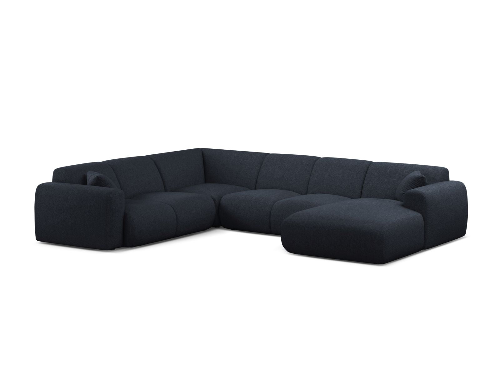 6-Sitzer Modular Ecksofa Panoramic links Molino in Navy Blue-Eden präsentiert im Onlineshop von KAQTU Design AG. Ecksofa links ist von Micadoni