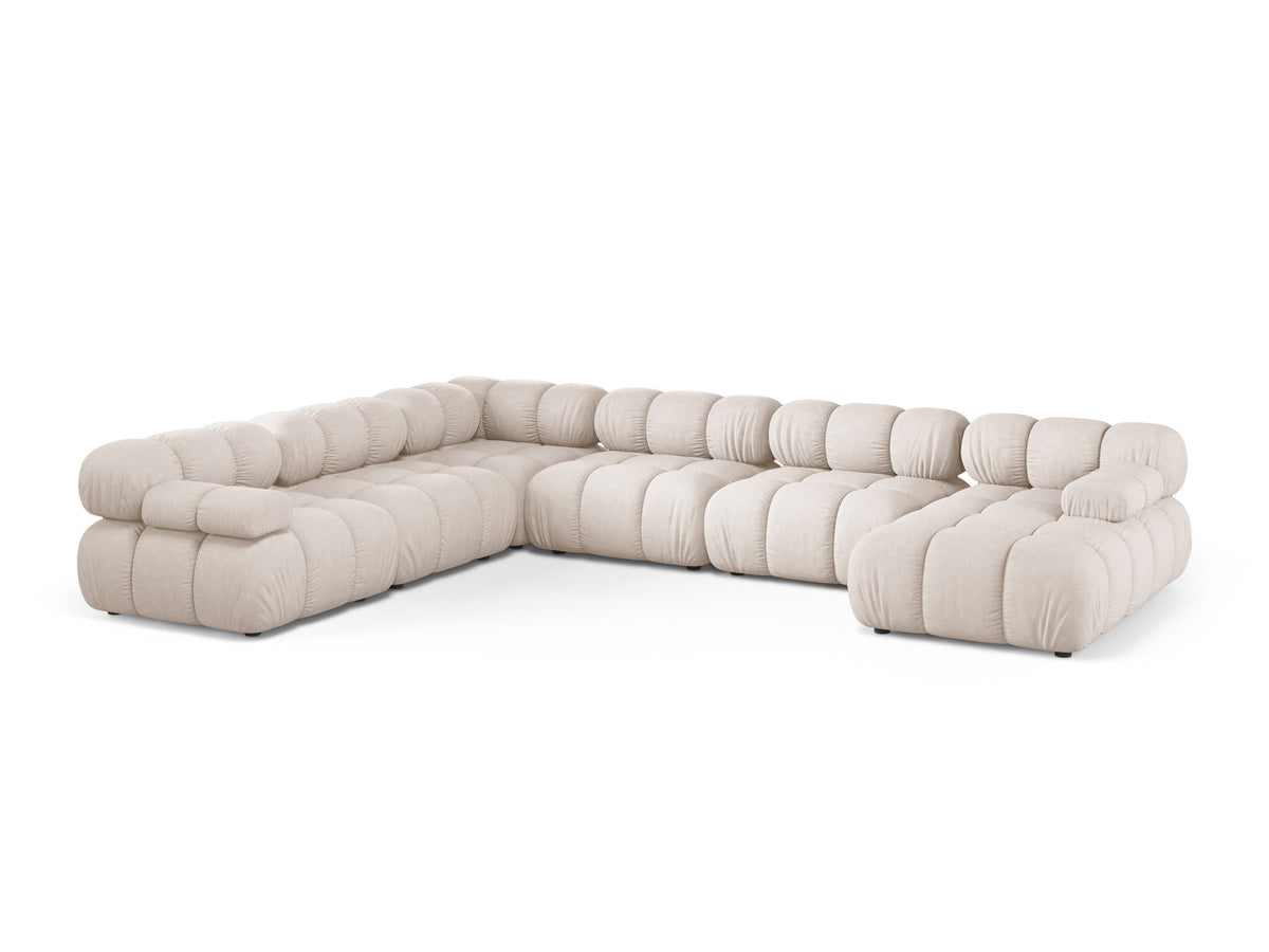 8-Sitzer Modular Ecksofa Panoramic links Bellis in Beige-Liberty präsentiert im Onlineshop von KAQTU Design AG. Ecksofa links ist von Micadoni