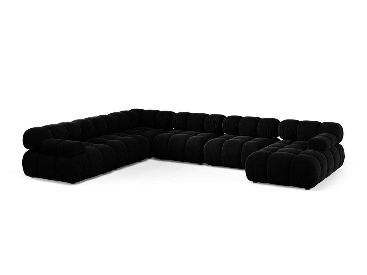 8-Sitzer Modular Ecksofa Panoramic links Bellis in Black-Venus präsentiert im Onlineshop von KAQTU Design AG. Ecksofa links ist von Micadoni