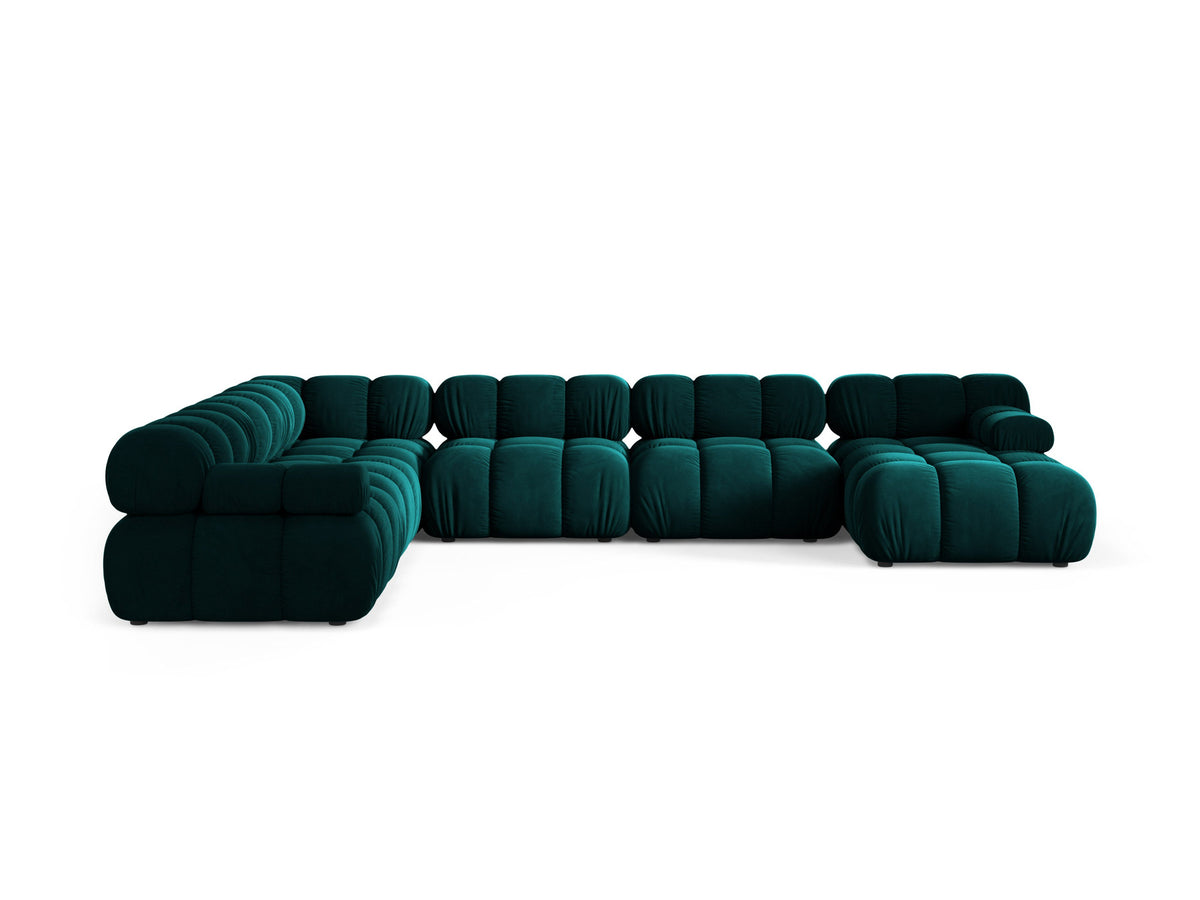 8-Sitzer Modular Ecksofa Panoramic links Bellis in Deep Petrol-Venus präsentiert im Onlineshop von KAQTU Design AG. Ecksofa links ist von Micadoni