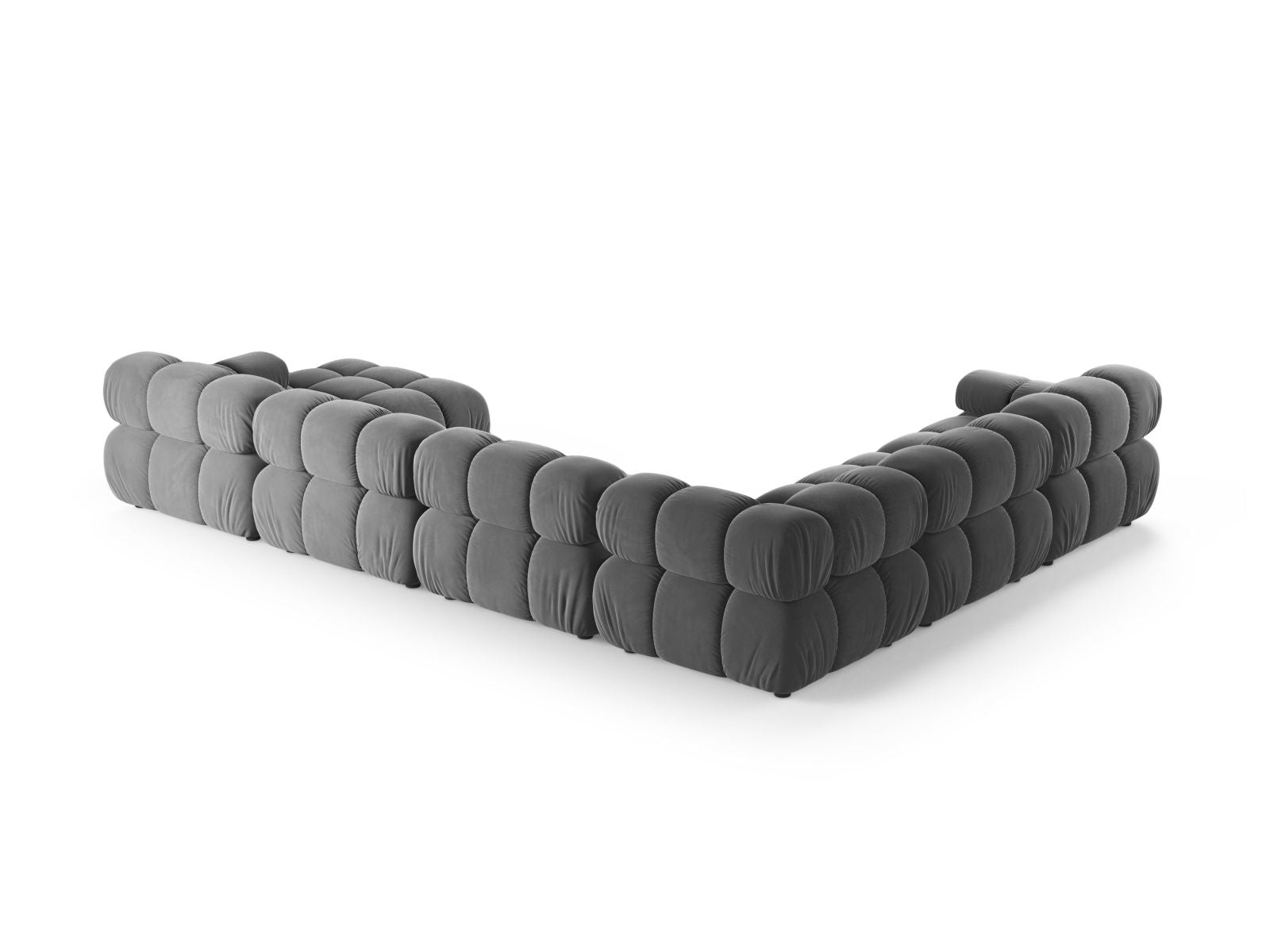 Geräumiges 8-Sitzer Ecksofa Panoramic links Bellis in modernem Design, perfekt für entspannte Stunden und gesellige Zusammenkünfte.