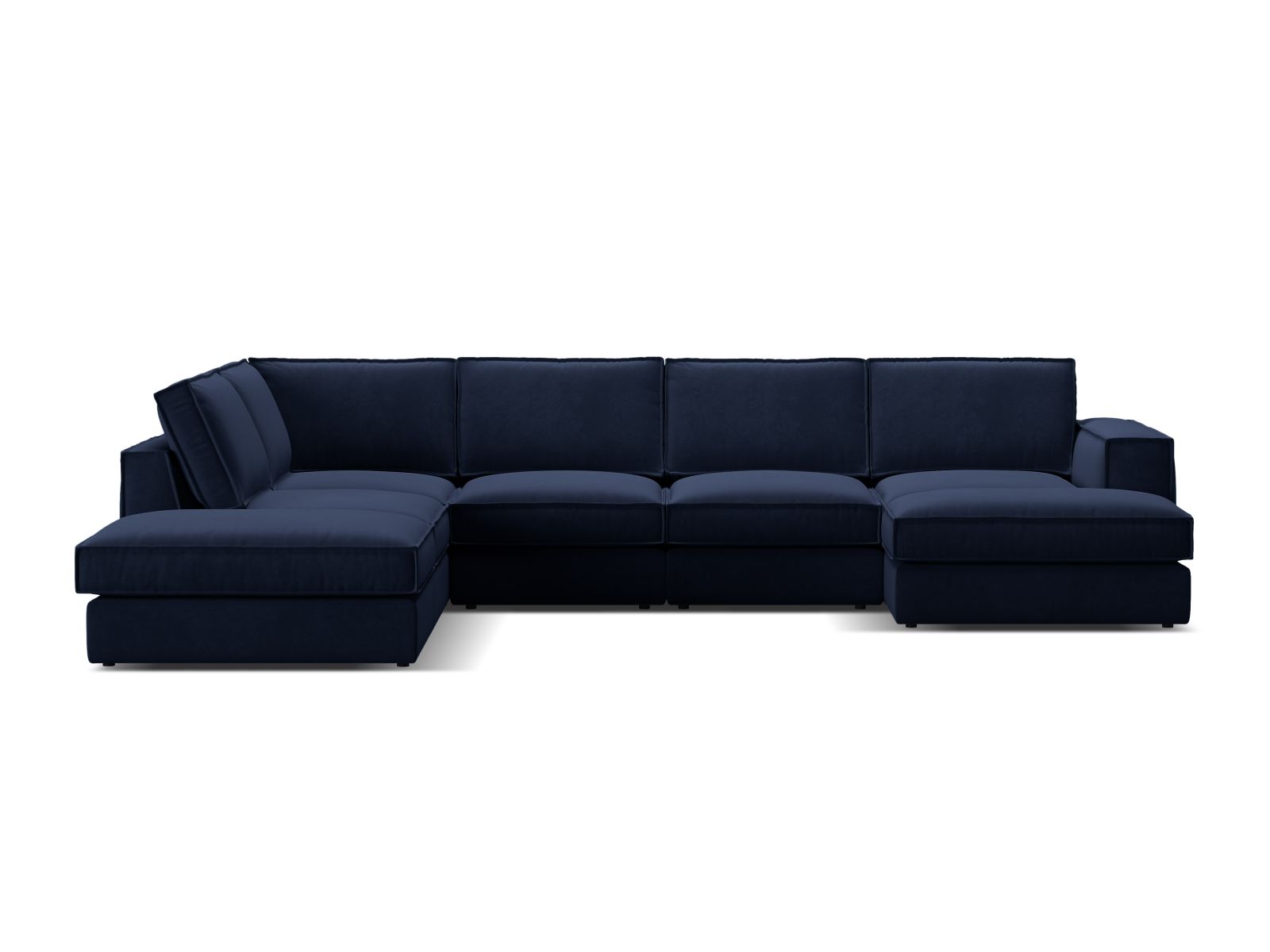 5-Sitzer Modular Ecksofa Panoramic links Pola in Royal Blue-Salvador präsentiert im Onlineshop von KAQTU Design AG. Ecksofa links ist von Micadoni