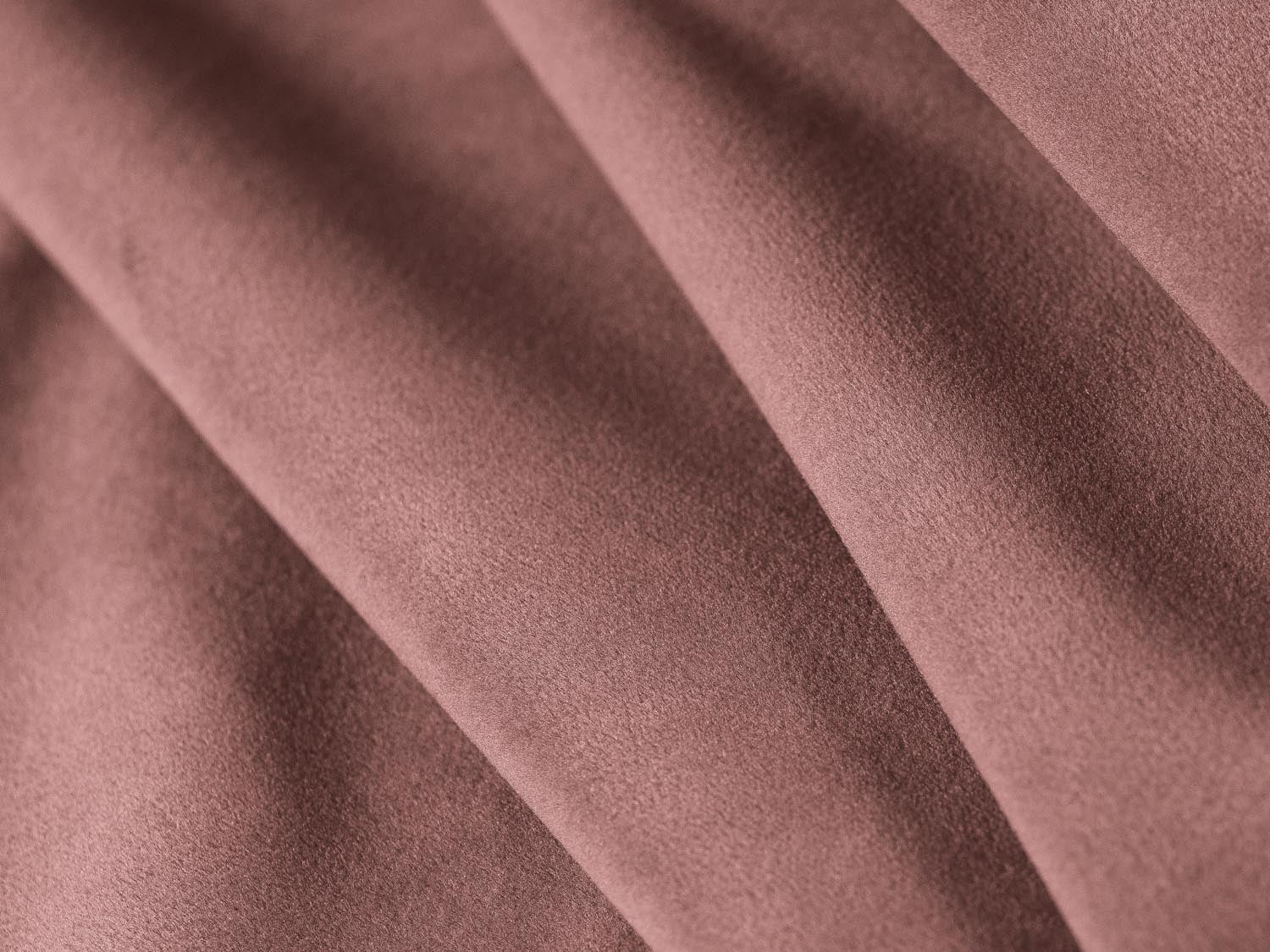 Elegantes Mamaia Velour Panoramic Ecksofa links in lebhaftem Pink und Schwarz, ideal für moderne Wohnräume und gesellige Abende.