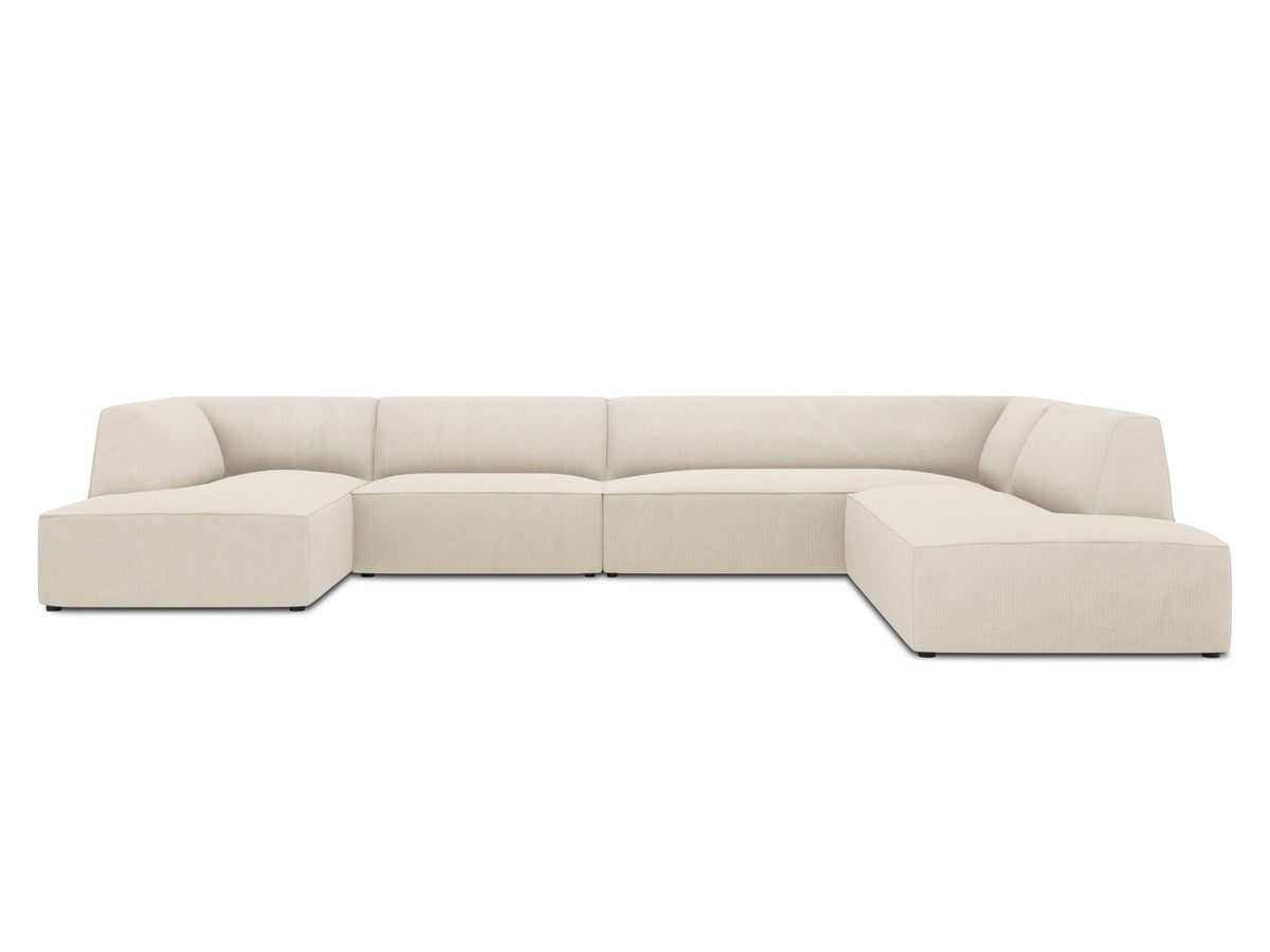 Ruby Panoramic Ecksofa rechts 7 Sitzer in Light Beige-Scala präsentiert im Onlineshop von KAQTU Design AG. Ecksofa rechts ist von Micadoni