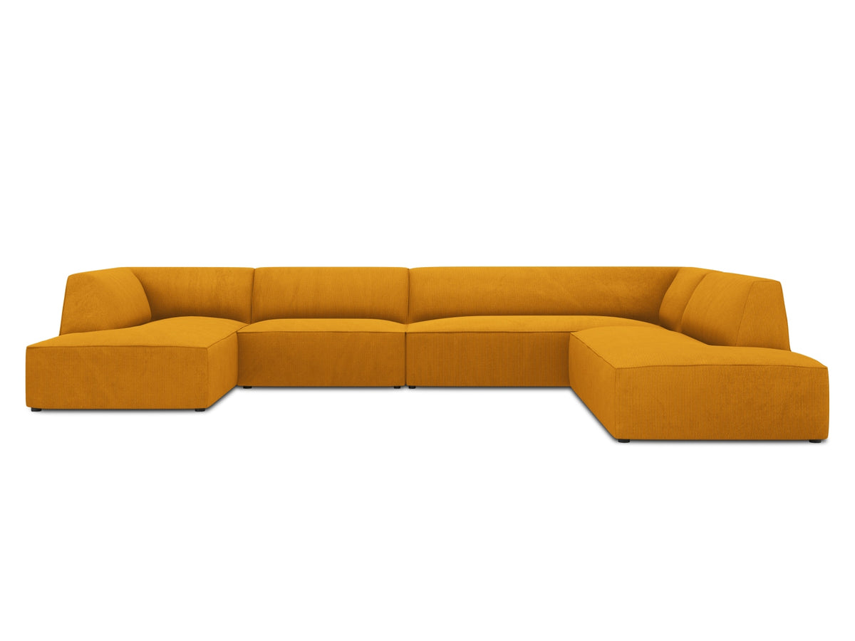 Ruby Panoramic Ecksofa rechts 7 Sitzer in Yellow-Scala präsentiert im Onlineshop von KAQTU Design AG. Ecksofa rechts ist von Micadoni