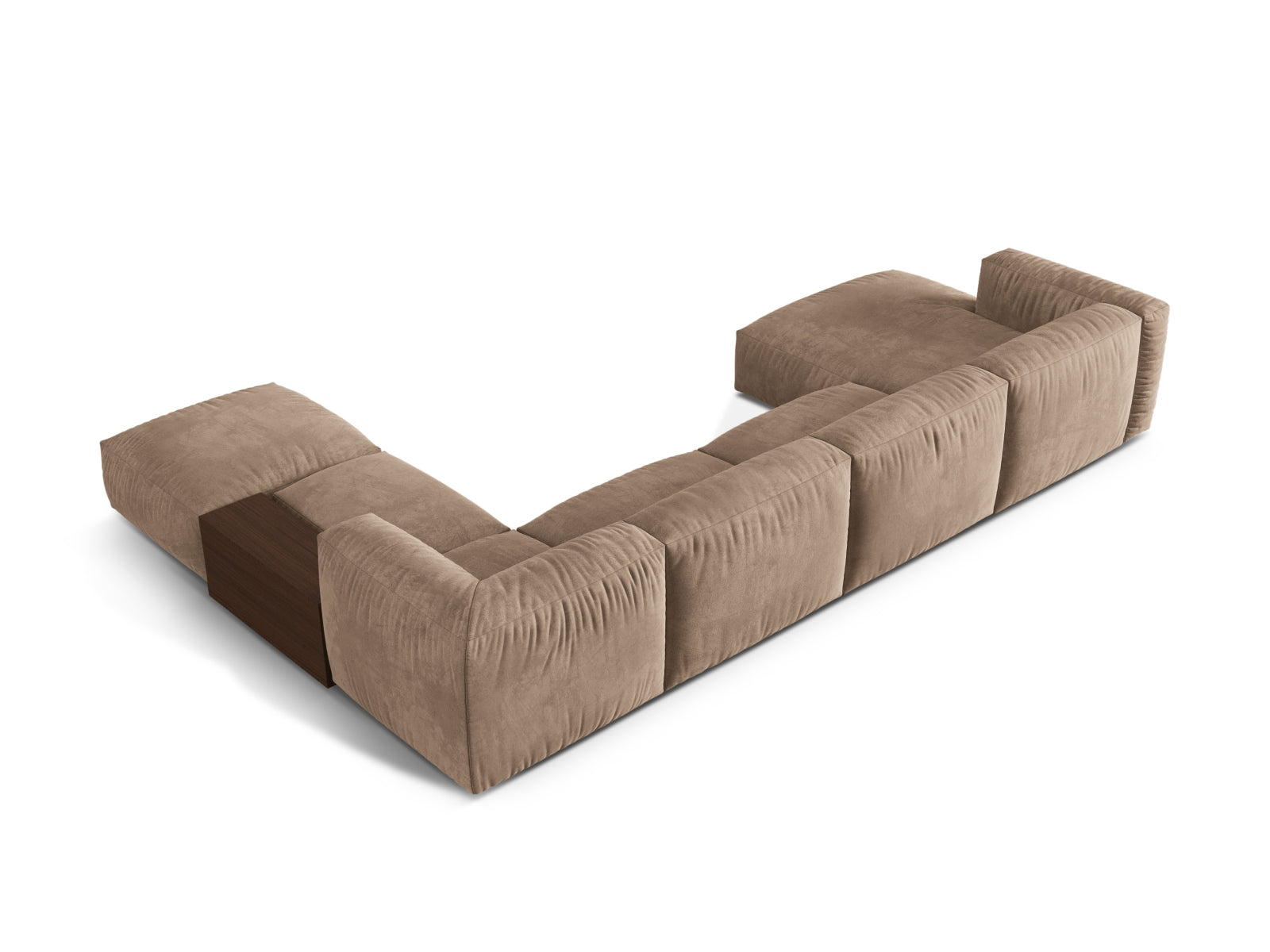 Erleben Sie das Martina Modulares Panoramic Ecksofa rechts 5 Sitzer von Micadoni – ein elegantes, anpassbares Sofa für maximalen Komfort und Stil in Ihrem Wohnzimmer.