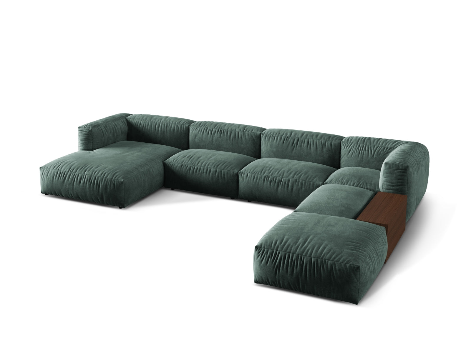 Entdecken Sie das elegante Martina Ecksofa rechts 5 Sitzer von Micadoni. Modular, komfortabel und in verschiedenen Farben erhältlich – ideal für Ihr Wohnzimmer!
