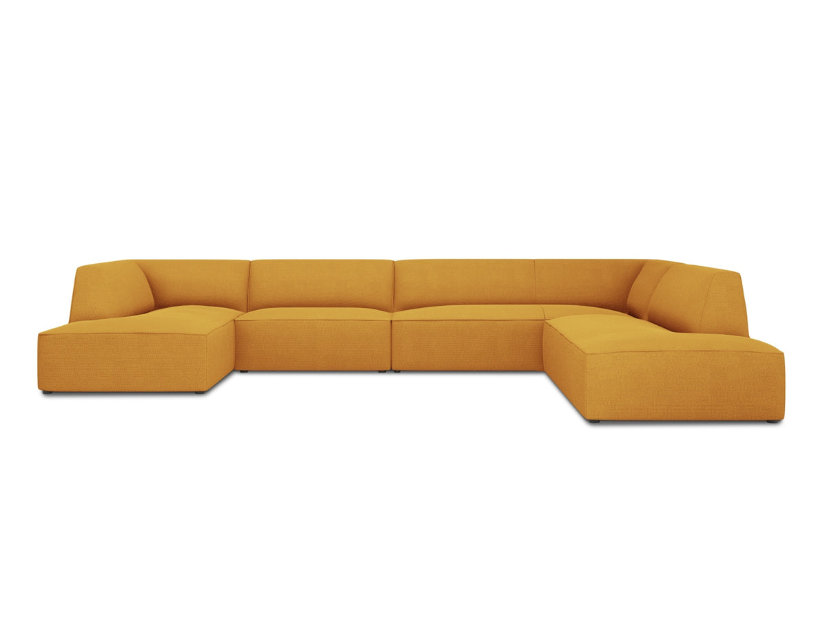 Ruby Panoramic Ecksofa rechts 7 Sitzer in Yellow-Ottawa präsentiert im Onlineshop von KAQTU Design AG. Ecksofa rechts ist von Micadoni