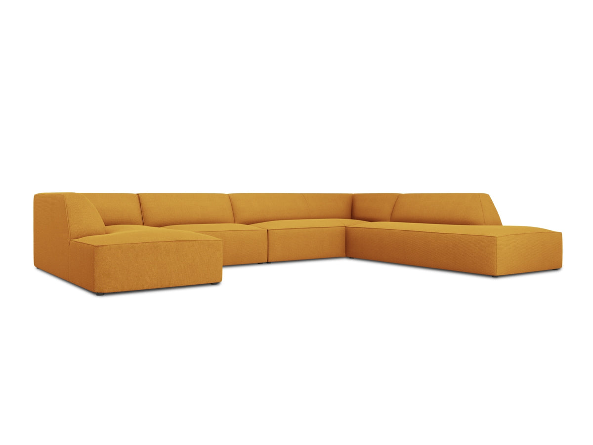 Ruby Panoramic Ecksofa rechts 7 Sitzer in Yellow-Ottawa präsentiert im Onlineshop von KAQTU Design AG. Ecksofa rechts ist von Micadoni