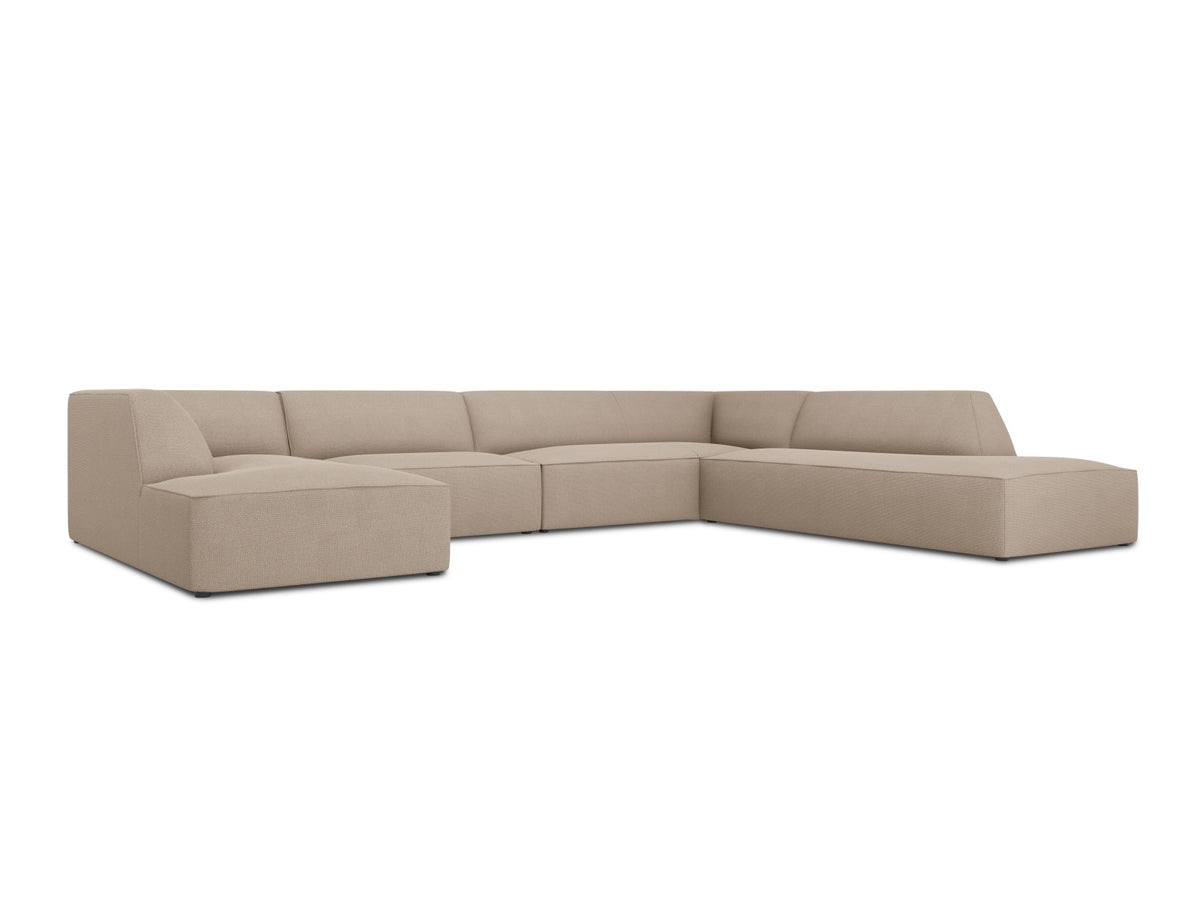 Ruby Panoramic Ecksofa rechts 7 Sitzer in Dark Beige-Ottawa präsentiert im Onlineshop von KAQTU Design AG. Ecksofa rechts ist von Micadoni