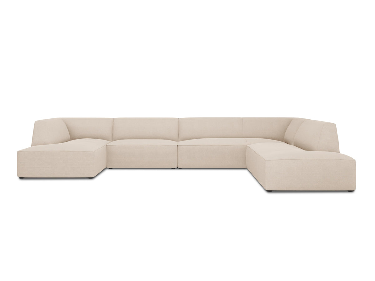 Ruby Panoramic Ecksofa rechts 7 Sitzer in Beige-Ottawa präsentiert im Onlineshop von KAQTU Design AG. Ecksofa rechts ist von Micadoni