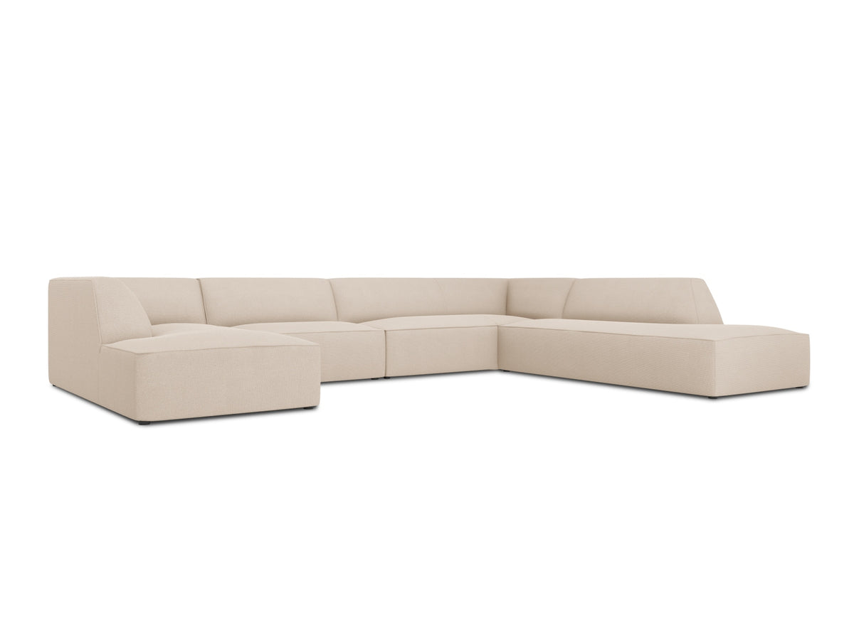 Ruby Panoramic Ecksofa rechts 7 Sitzer in Beige-Ottawa präsentiert im Onlineshop von KAQTU Design AG. Ecksofa rechts ist von Micadoni