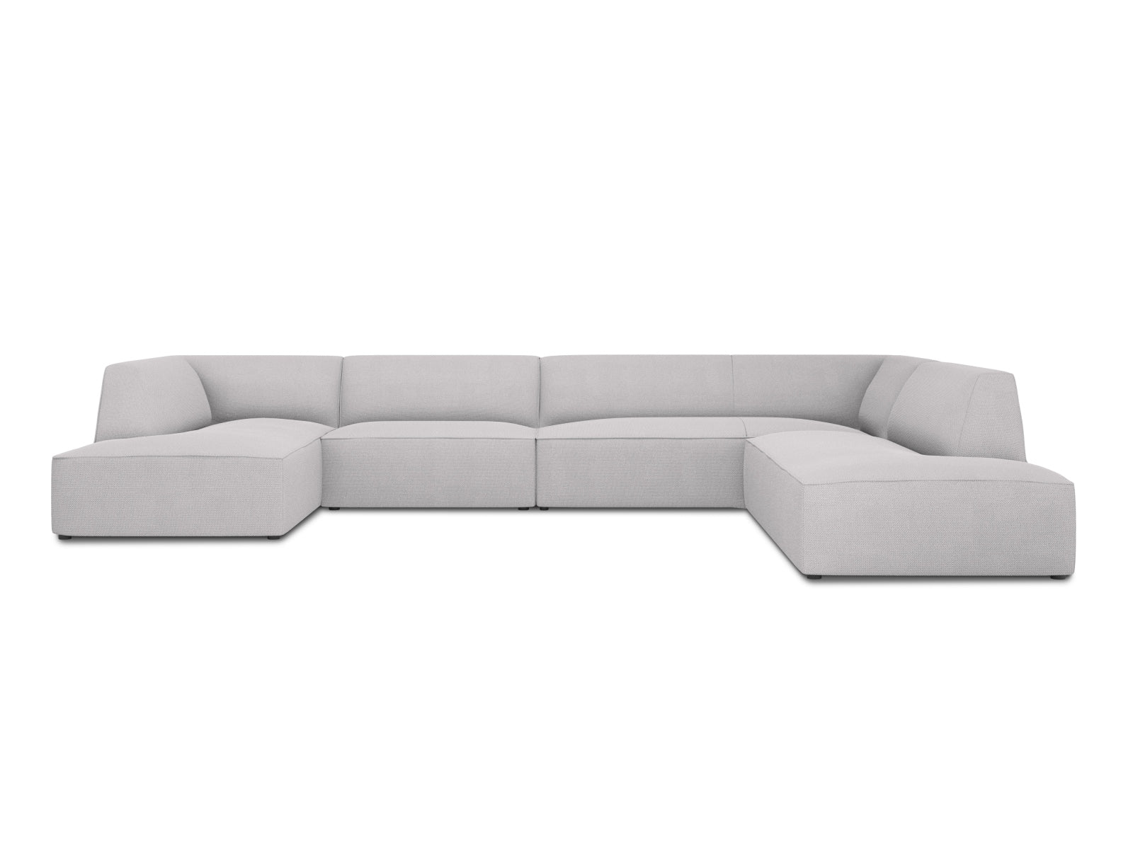 Ruby Panoramic Ecksofa rechts 7 Sitzer in Light Grey-Ottawa präsentiert im Onlineshop von KAQTU Design AG. Ecksofa rechts ist von Micadoni