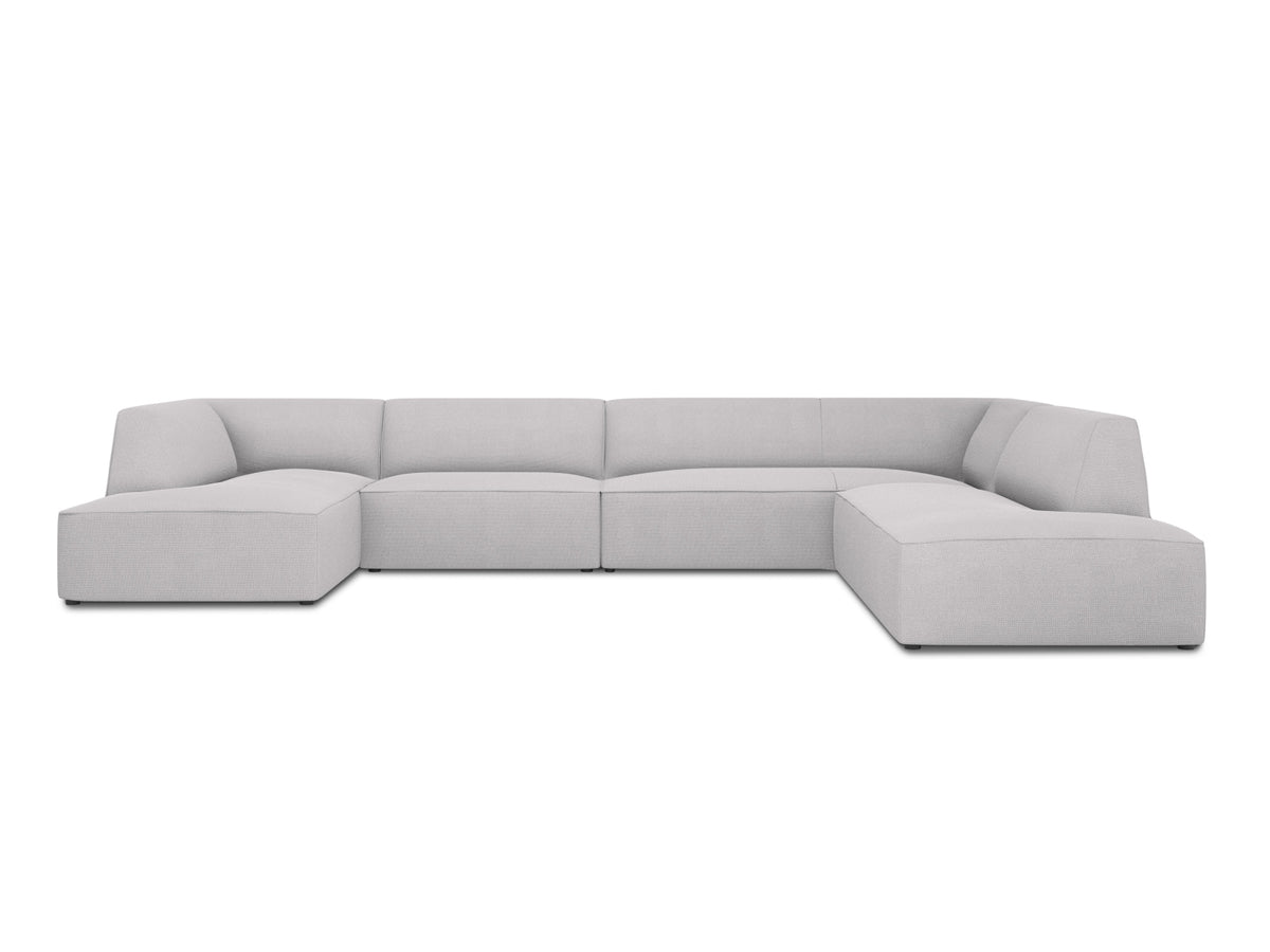 Ruby Panoramic Ecksofa rechts 7 Sitzer in Light Grey-Ottawa präsentiert im Onlineshop von KAQTU Design AG. Ecksofa rechts ist von Micadoni