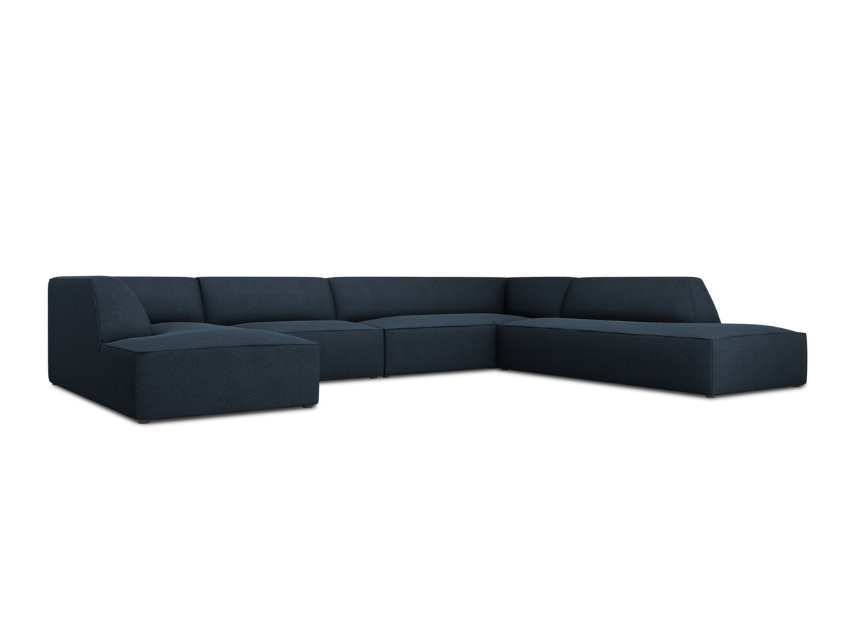 Ruby Panoramic Ecksofa rechts 7 Sitzer in Navy Blue-Ottawa präsentiert im Onlineshop von KAQTU Design AG. Ecksofa rechts ist von Micadoni