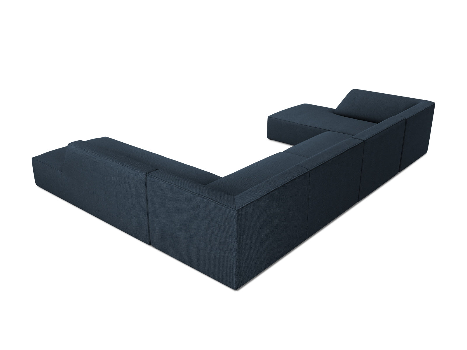 Elegantes Ruby Panoramic Ecksofa rechts, 7 Sitzer, ideal für komfortable Entspannung und moderne Wohnräume.
